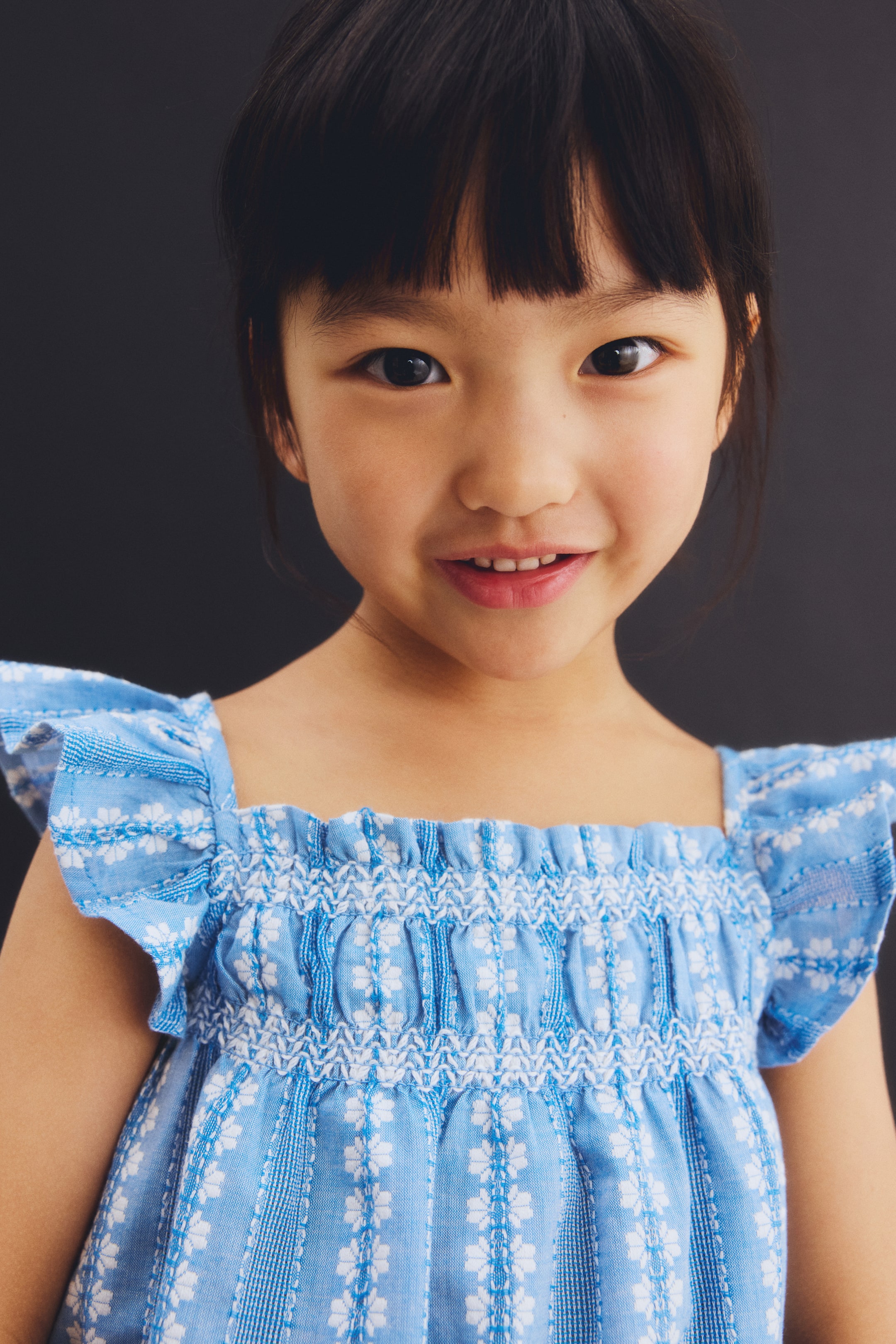 2-piece embroidery-detail cotton set