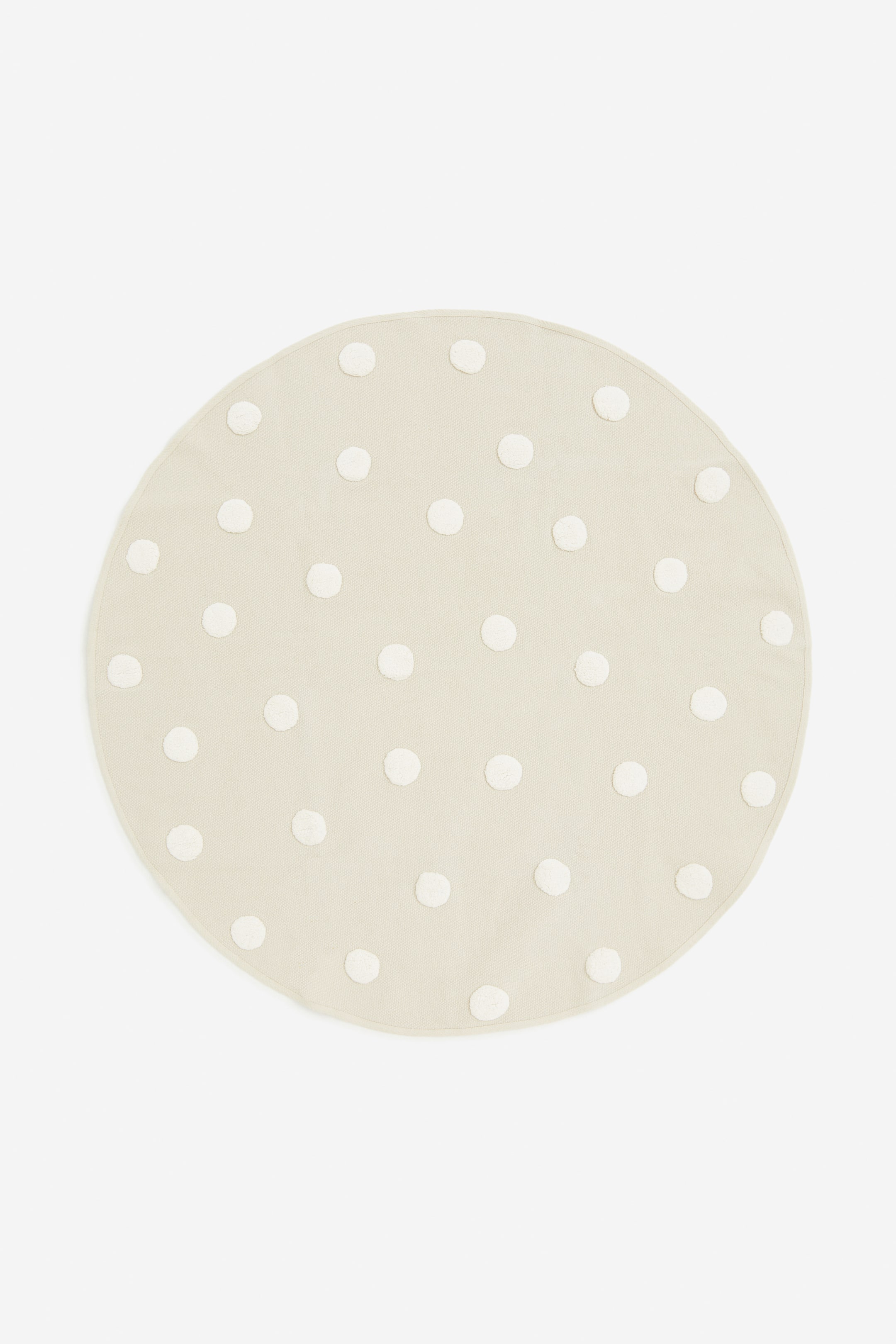 Cotton Rug with Tufted Dots