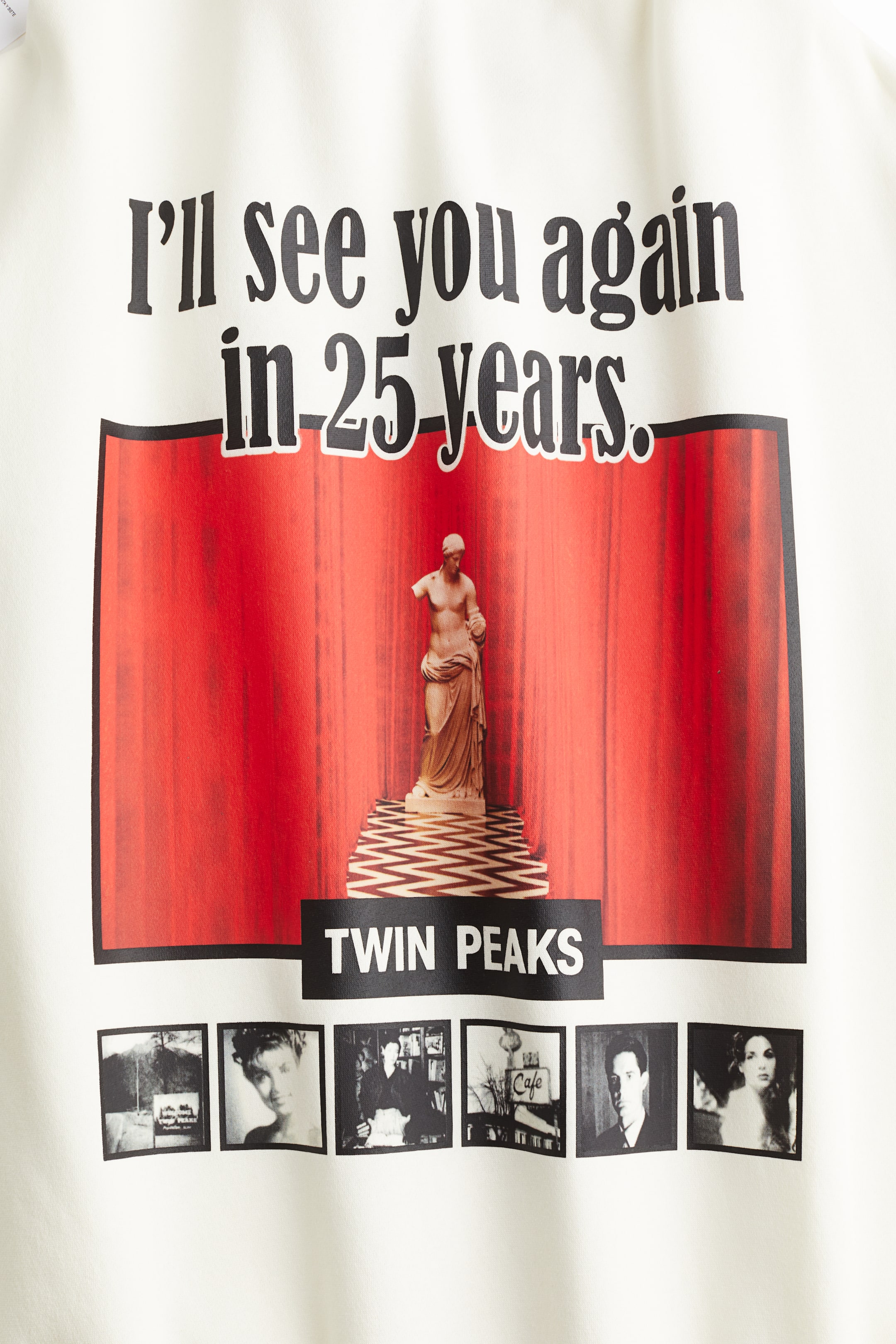 Oversized printed sweatshirt - Cream/Twin Peaks - Ladies | H&M GB 5