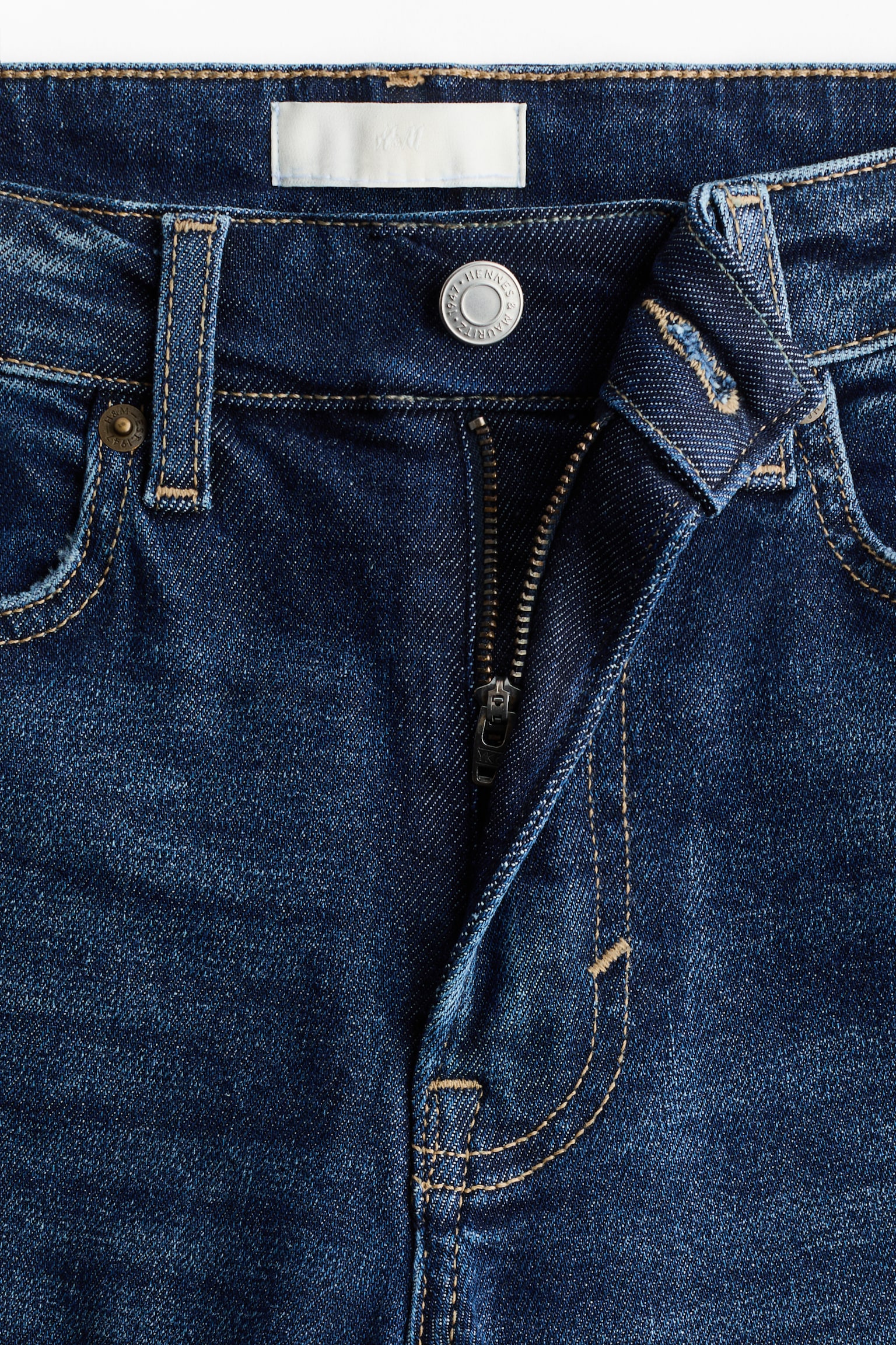 スキニーハイウエストアンクルデニム - ダークデニムブルー/デニムブルー - 3