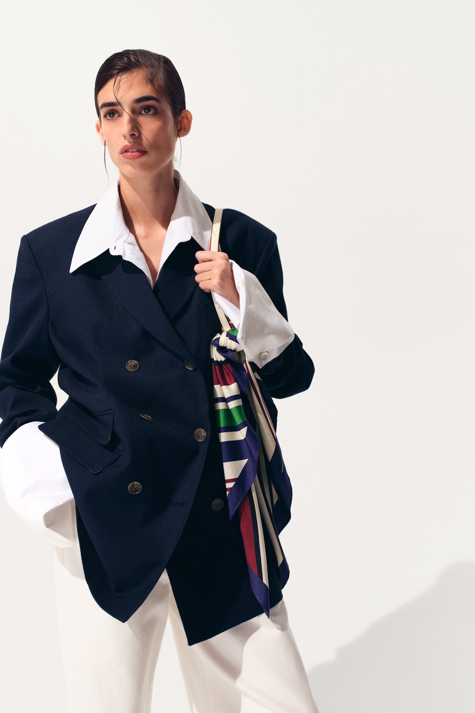 Oversized double-breasted blazer - 4