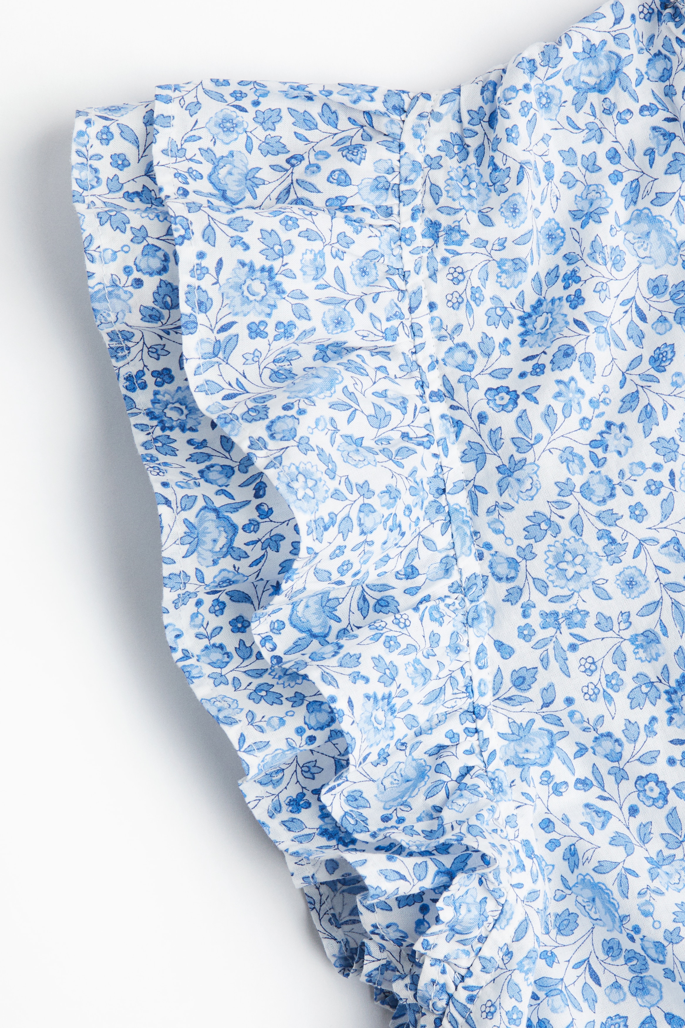 Frill-trimmed blouse