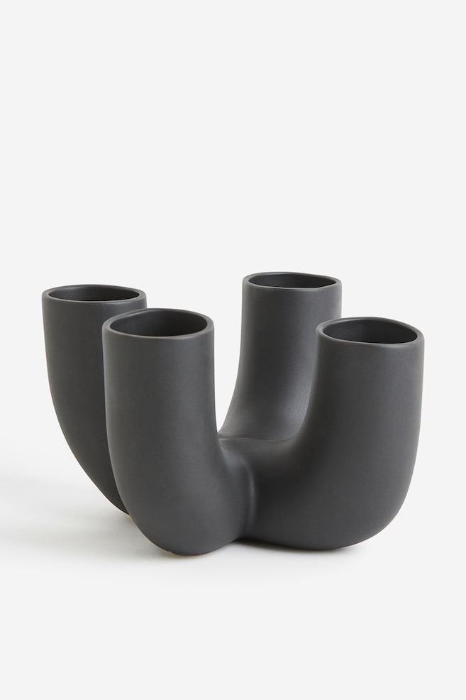 Vase i stentøj - Mørkegrå - 1