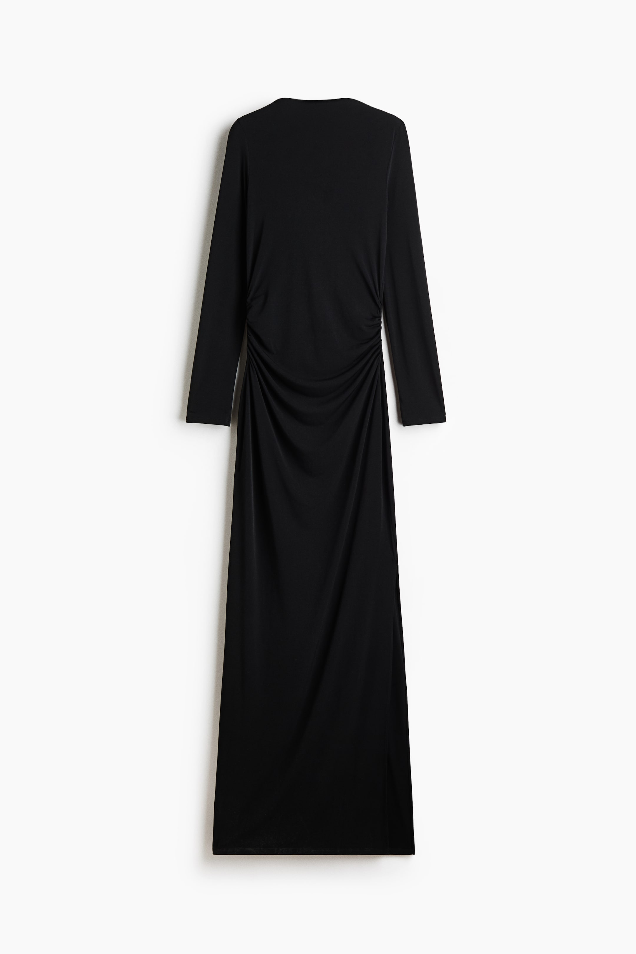 Visualizza l'immagine ingrandita: Cowl-back fine-knit dress - Nero - DONNA | H&M CH 1