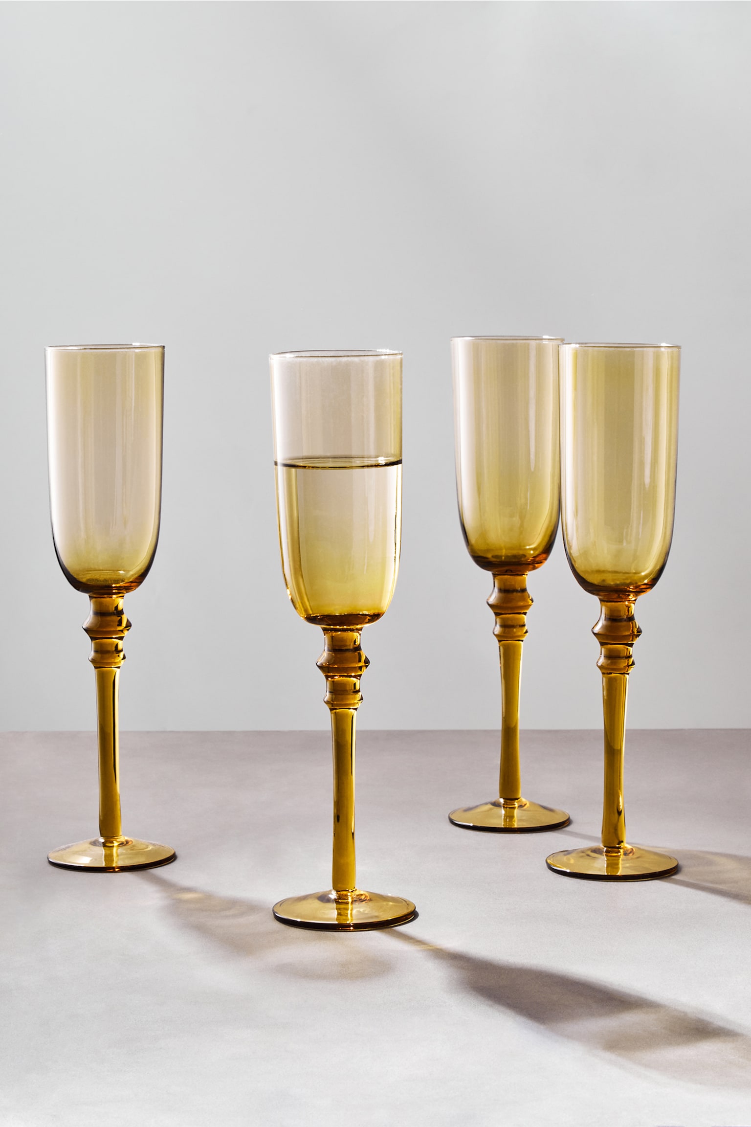 S/4 Tessa Champagne Glasses - Bronze - 2