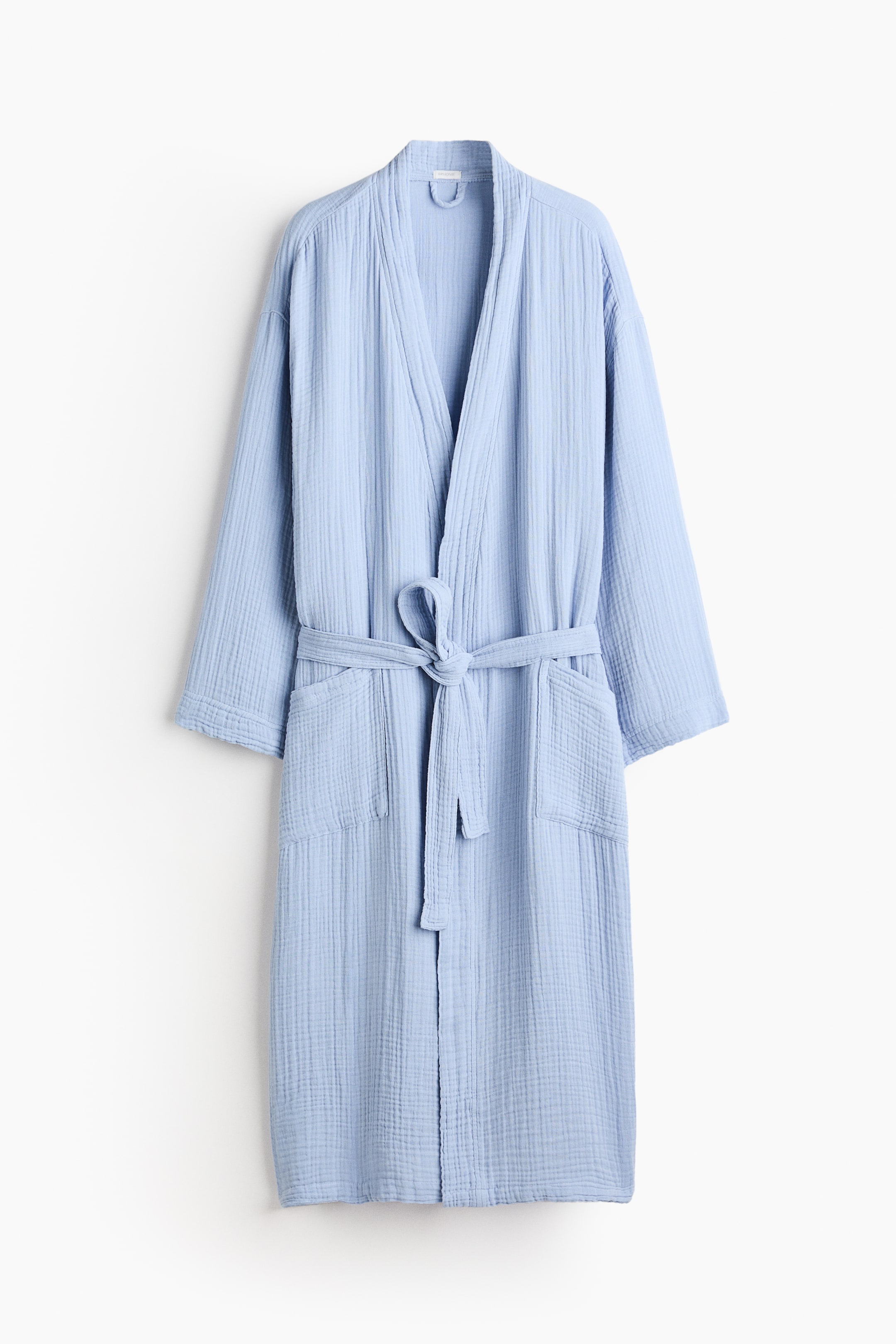 View larger image: Muslin dressing gown - Light blue - Home All | H&M IN 1