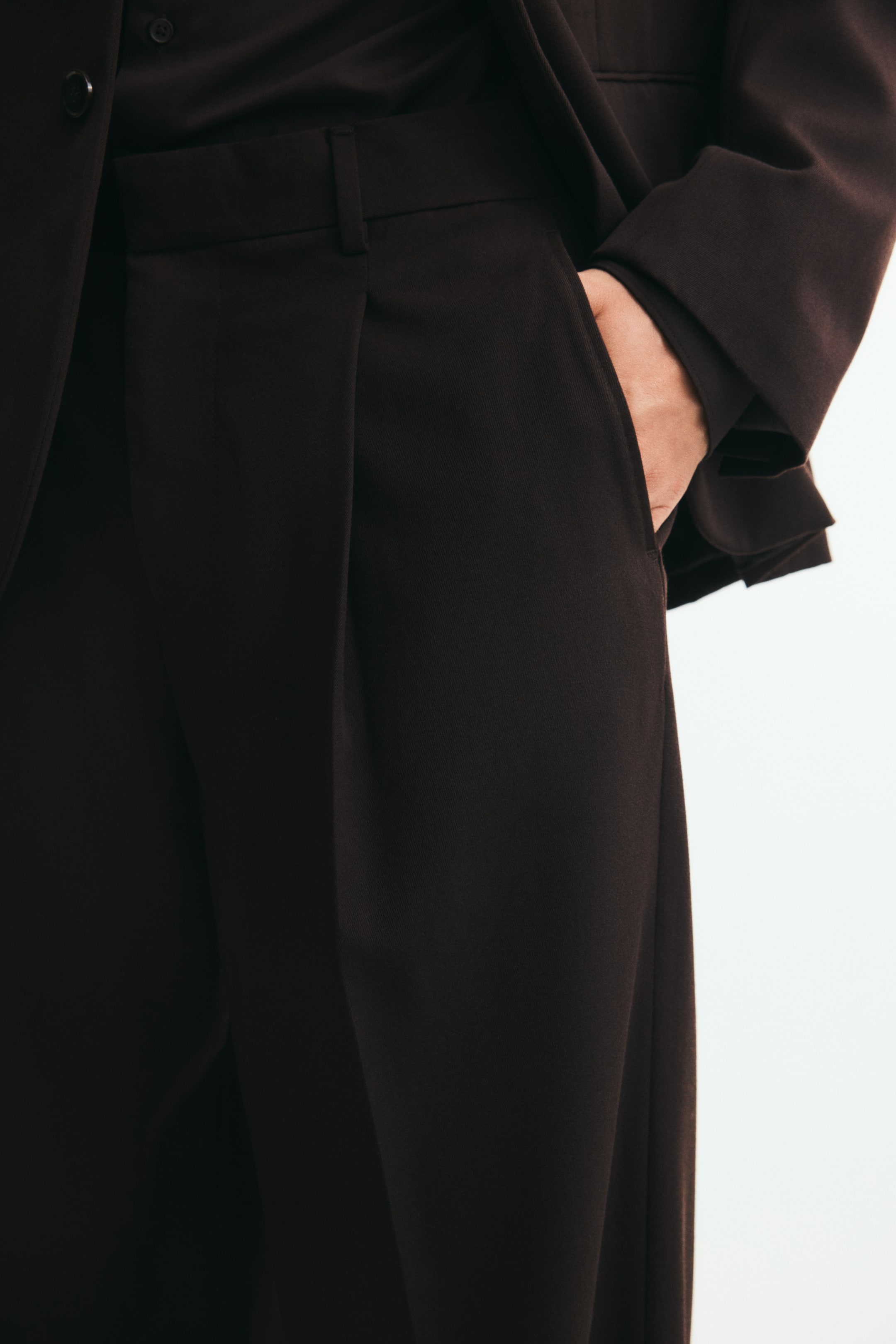 Loose-Fit Wool-Blend Suit Pants