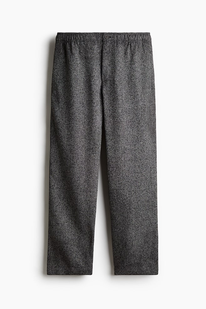 Relaxed Fit Twill Pants - Black/Navy blue - 1