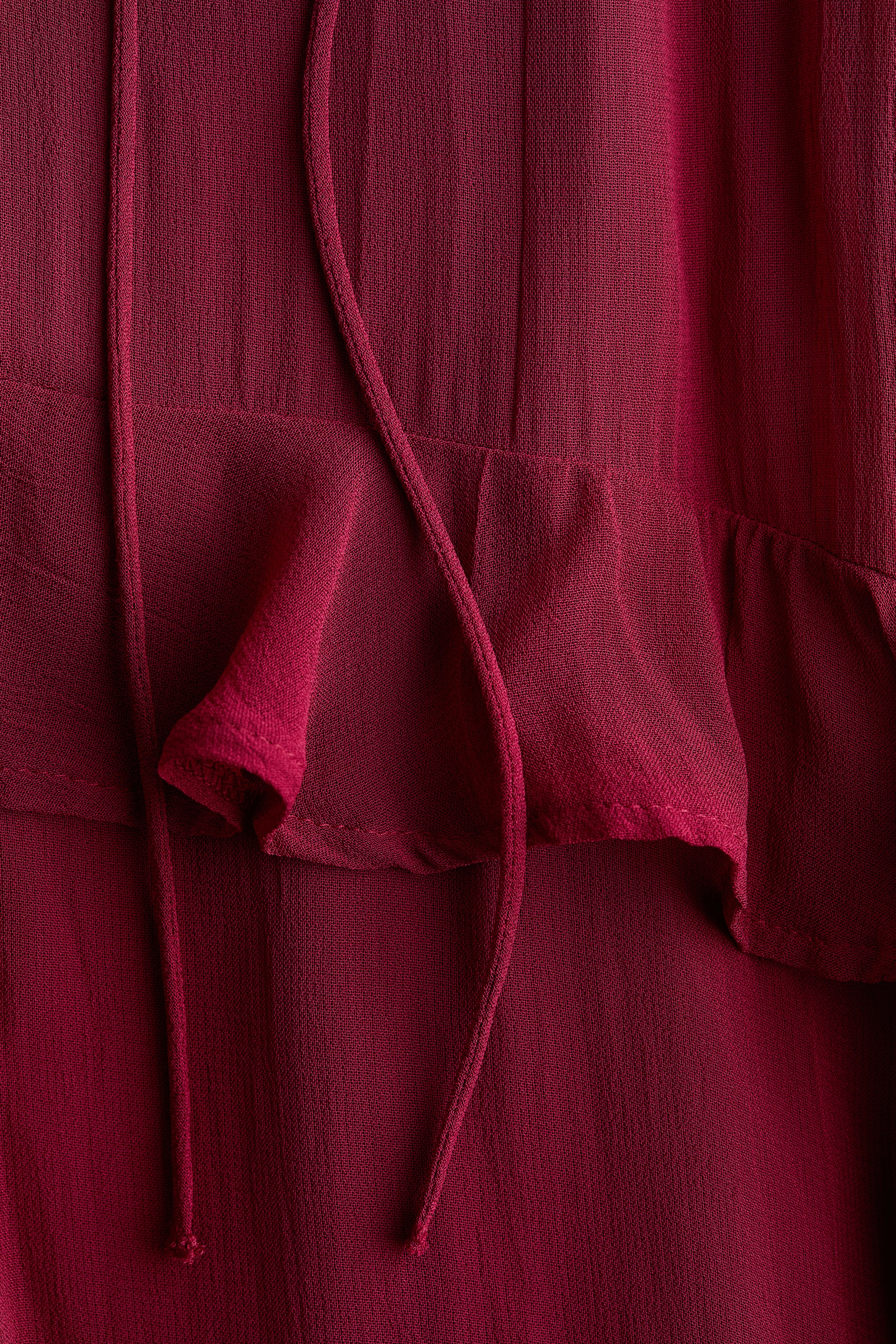 Flounce-Trimmed Dress