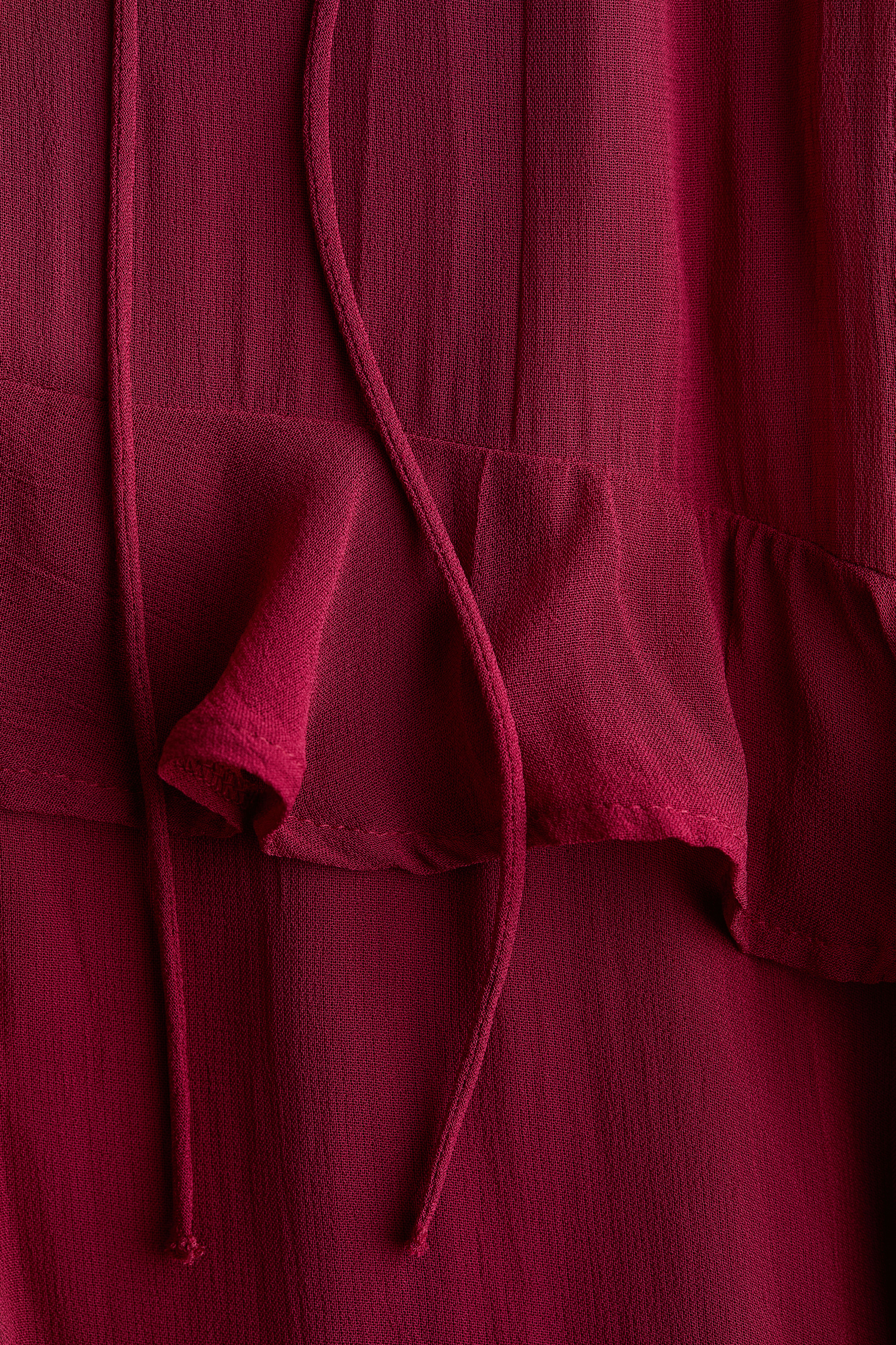 Flounce-Trimmed Dress