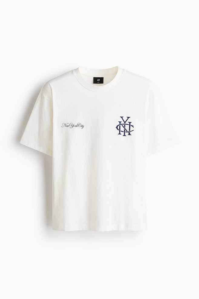 Loose Fit Printed T-shirt - White/New York City/Light grey marl/Newport/Dark blue/New York City - 1