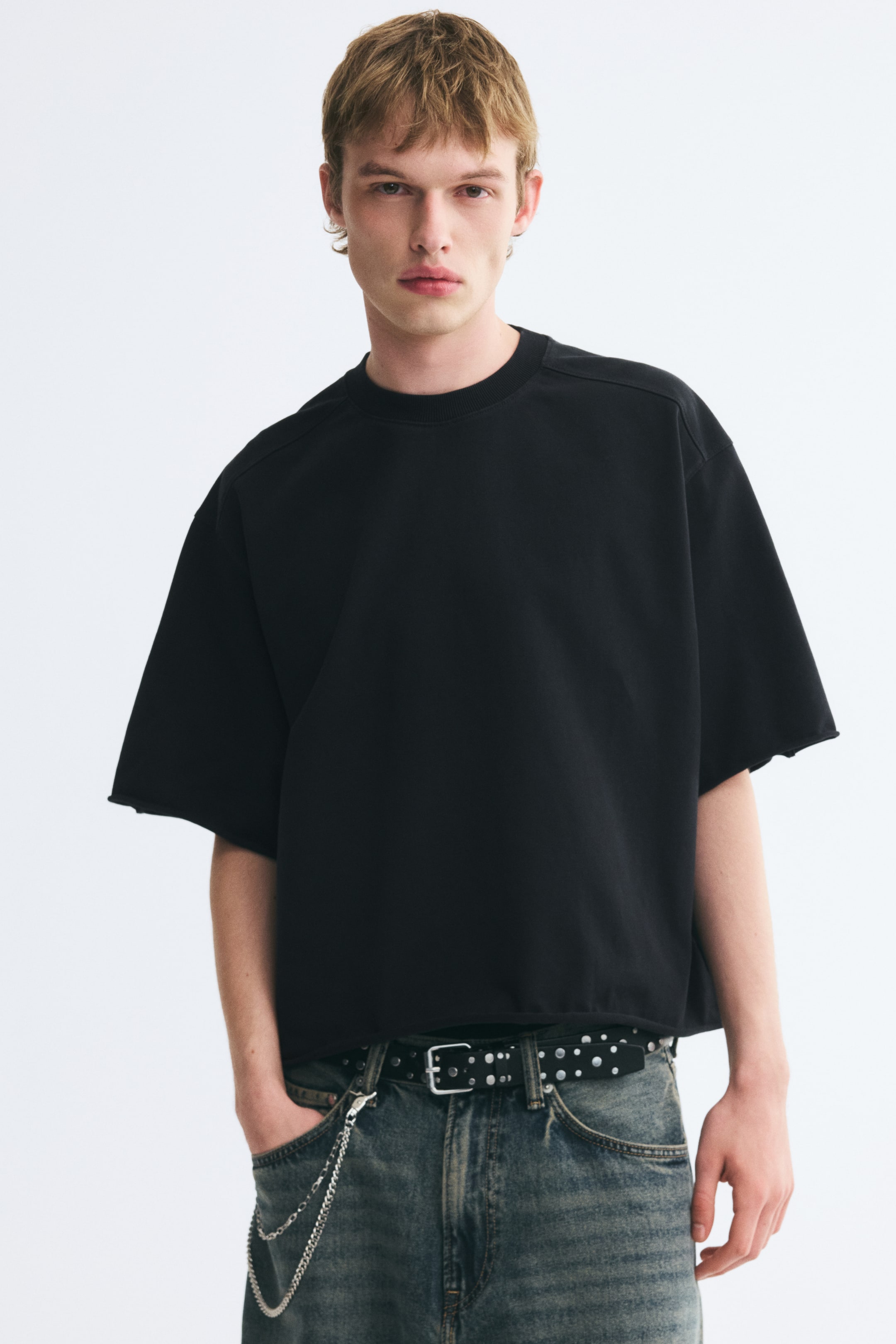 Oversized Printed Cotton T-Shirt