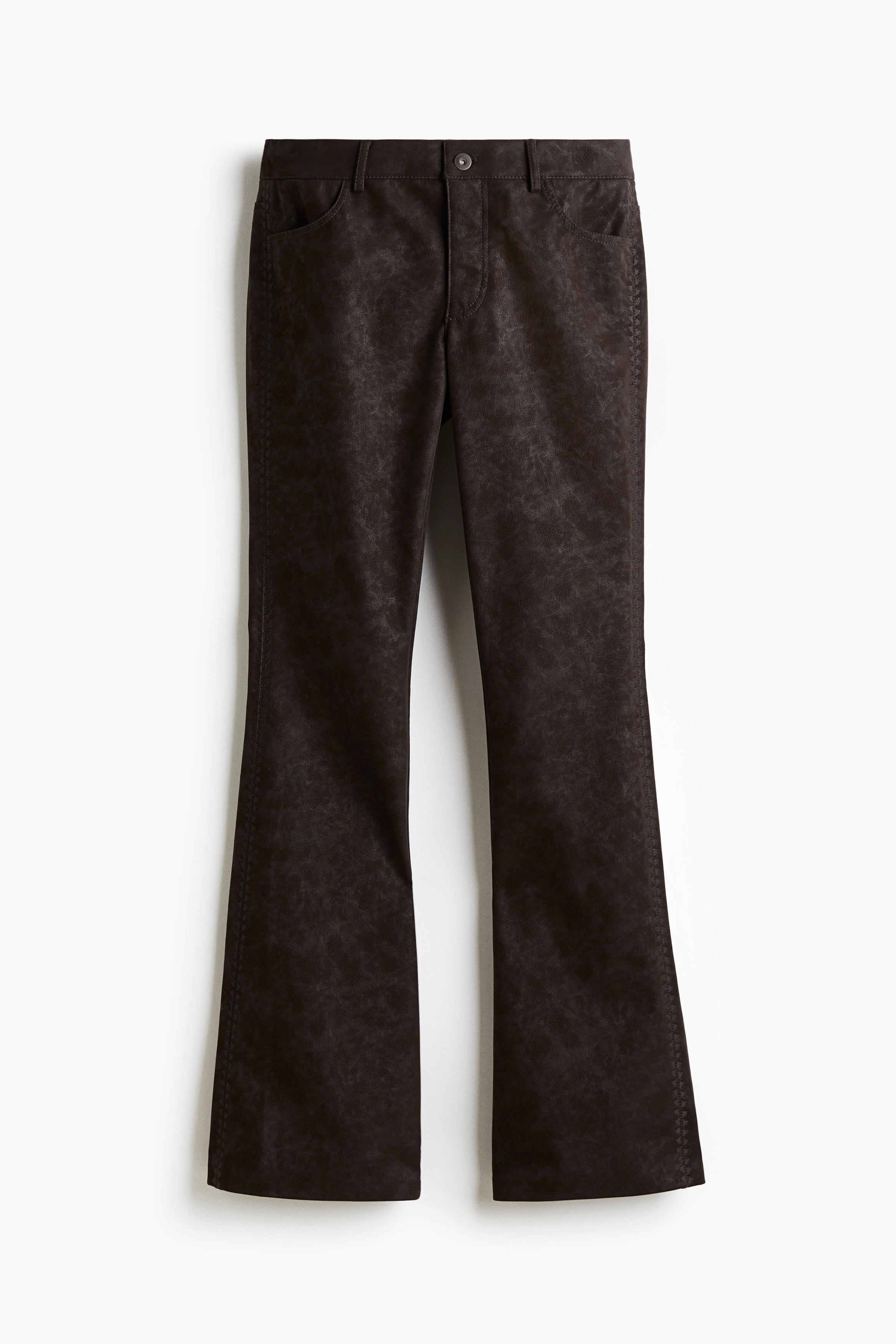 Flared trousers - Dark brown