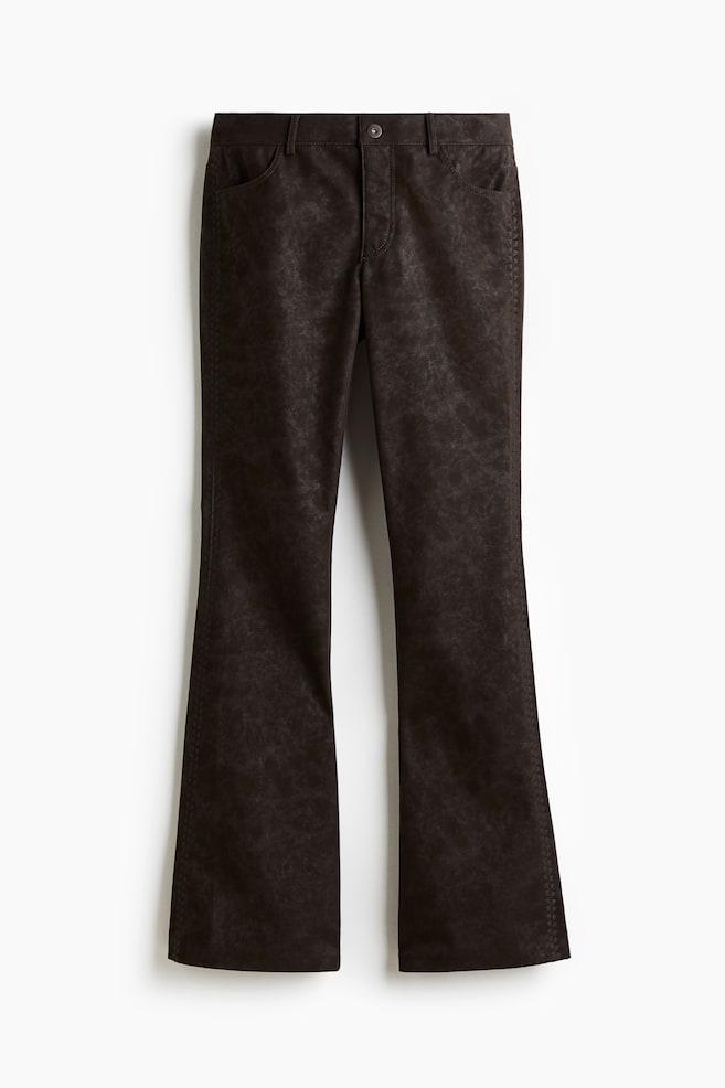 Flared trousers - Dark brown - 1