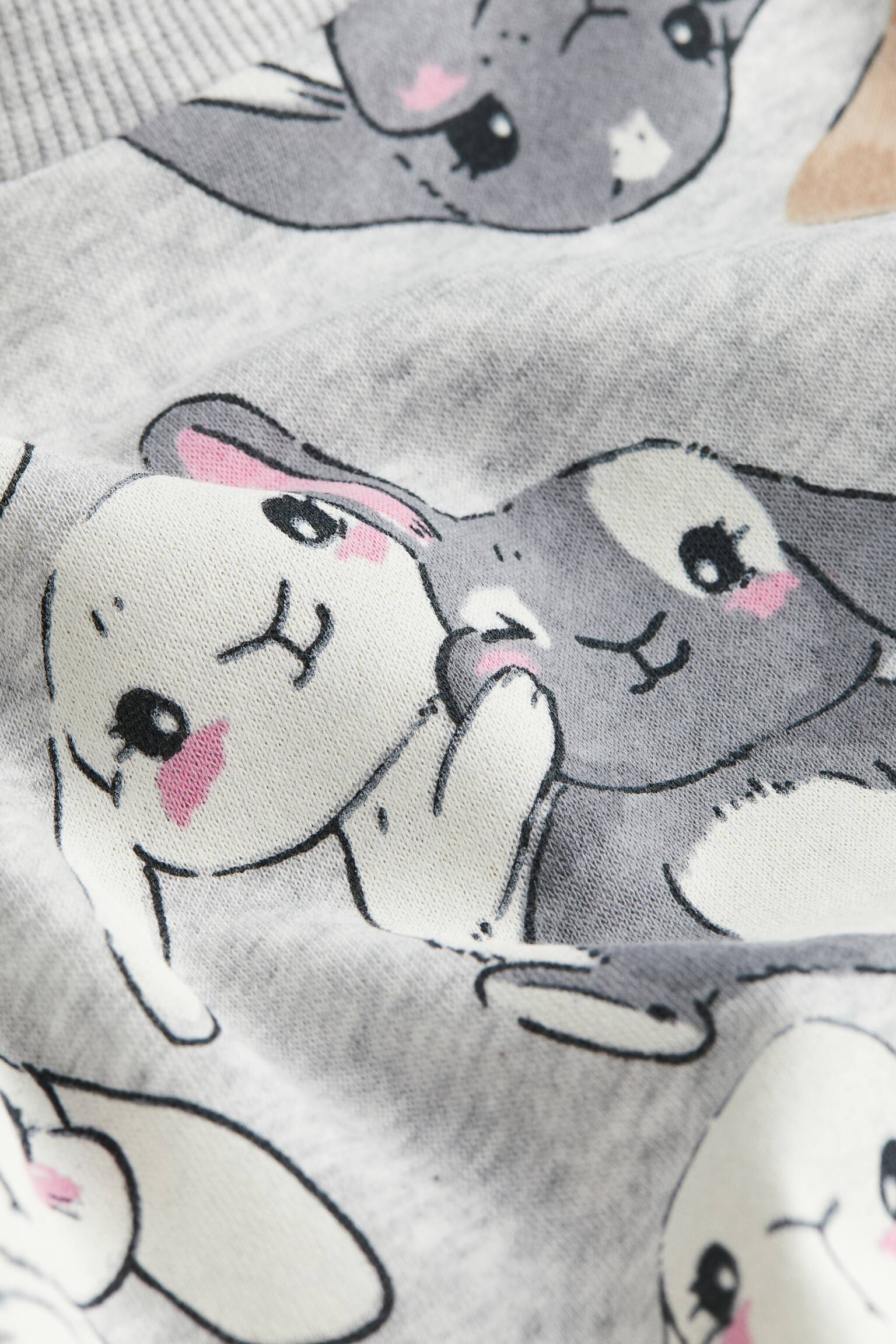 Print Sweater - Light grey/Bunnies/Dark grey/Unicorn/Yellow/Unicorns/Light pink/Hearts/White/Cherries - 5