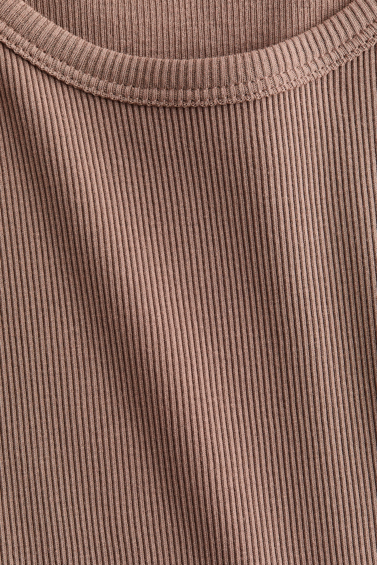 Ribbed silk-blend vest top-Dark beige - 6
