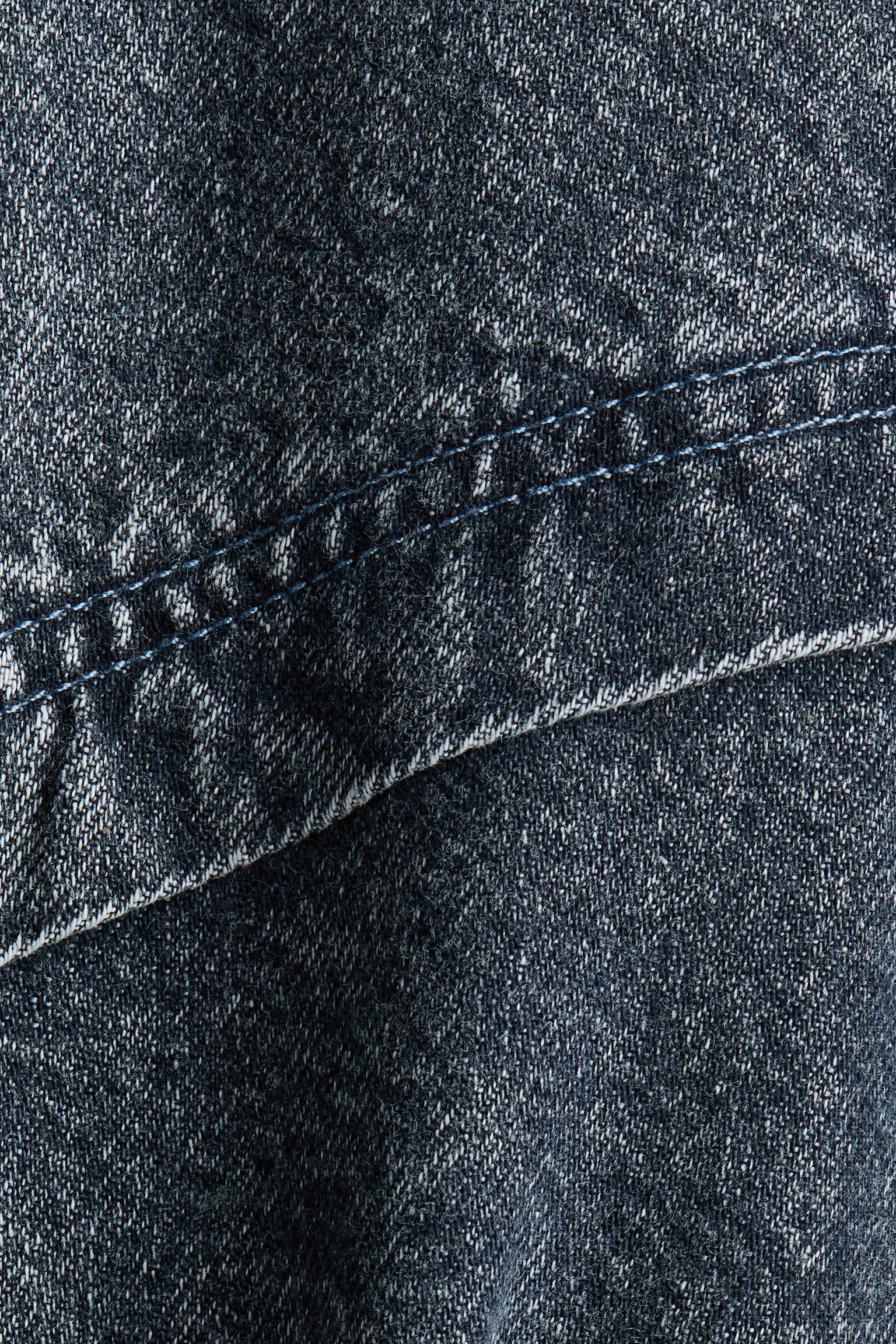 Женское платье H&M Button-Front Denim Dress, цвет: Тёмный джинсовый синий — фото 4