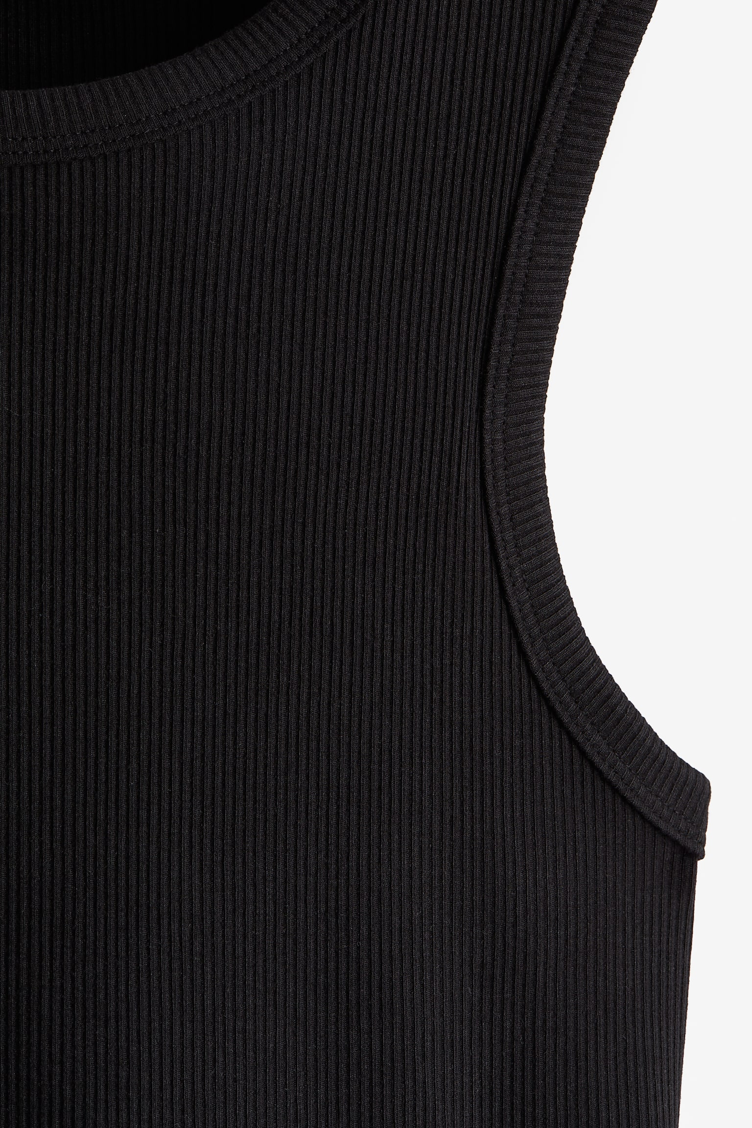 Rib Bodycon Dress - Black/White/Black/Washed/Dark beige/Ombré - 7