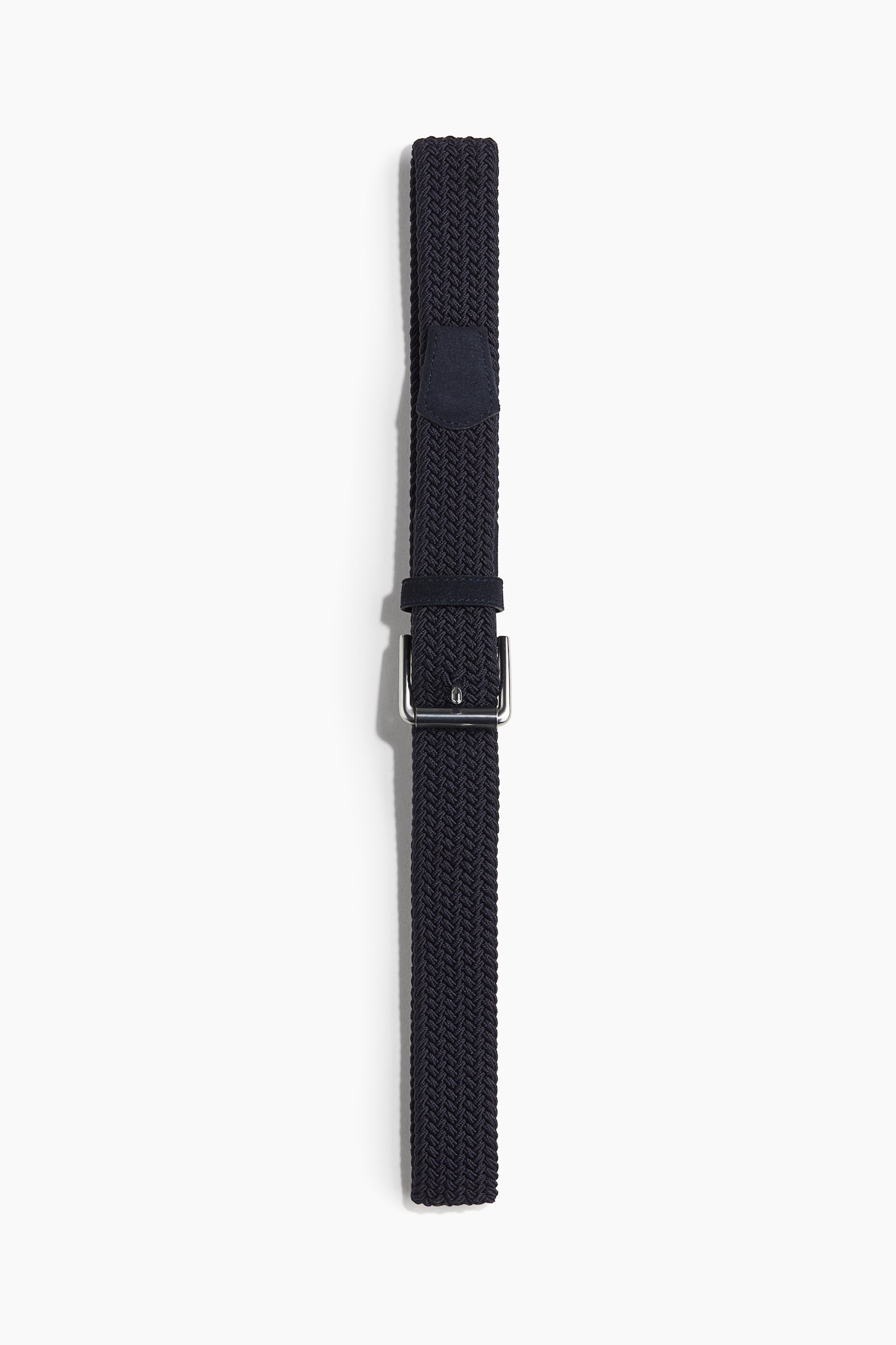 Elasticated fabric belt - Navy blue/Black - 1