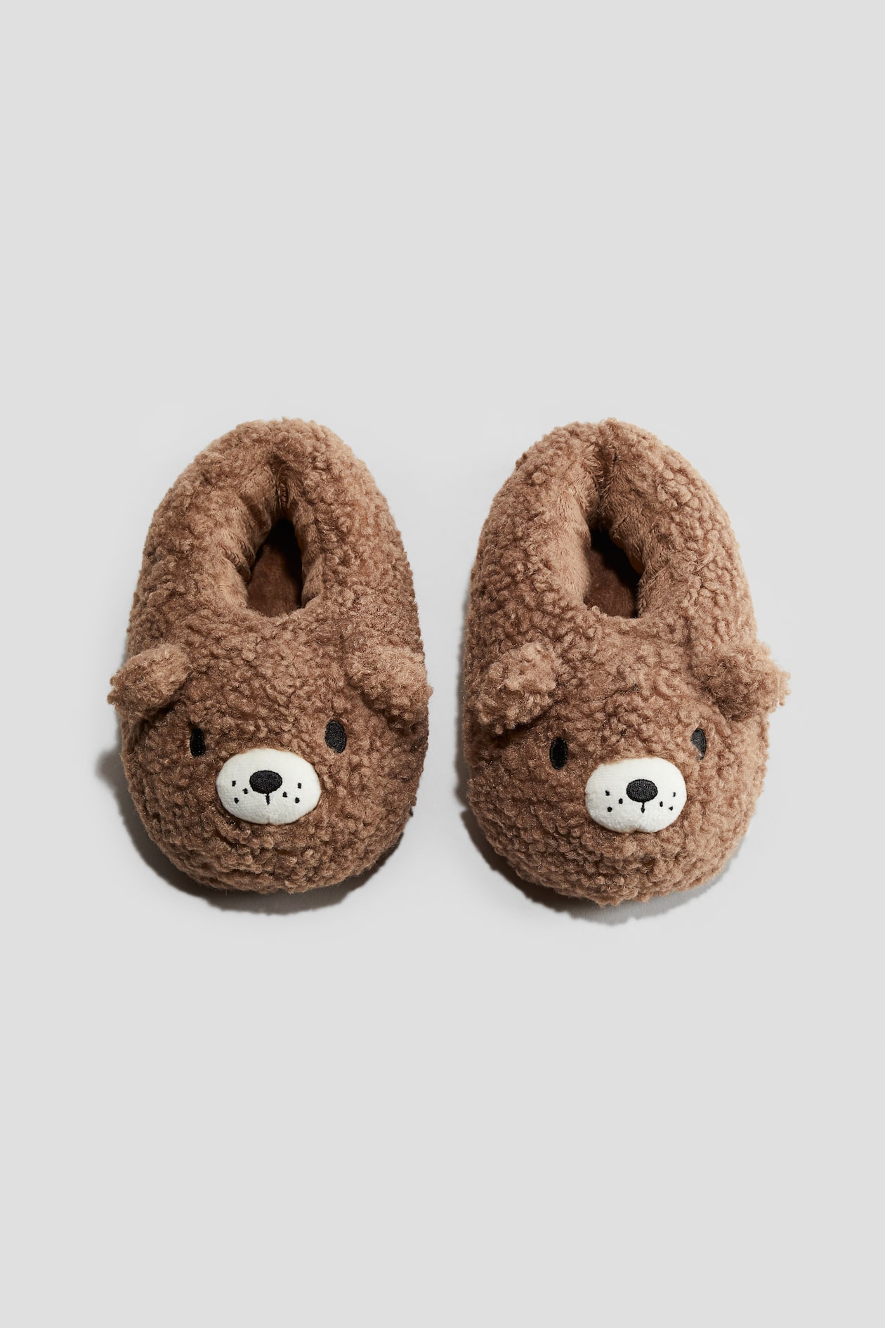 Teddy slippers - Brown/Teddy bear - Kids | H&M GB