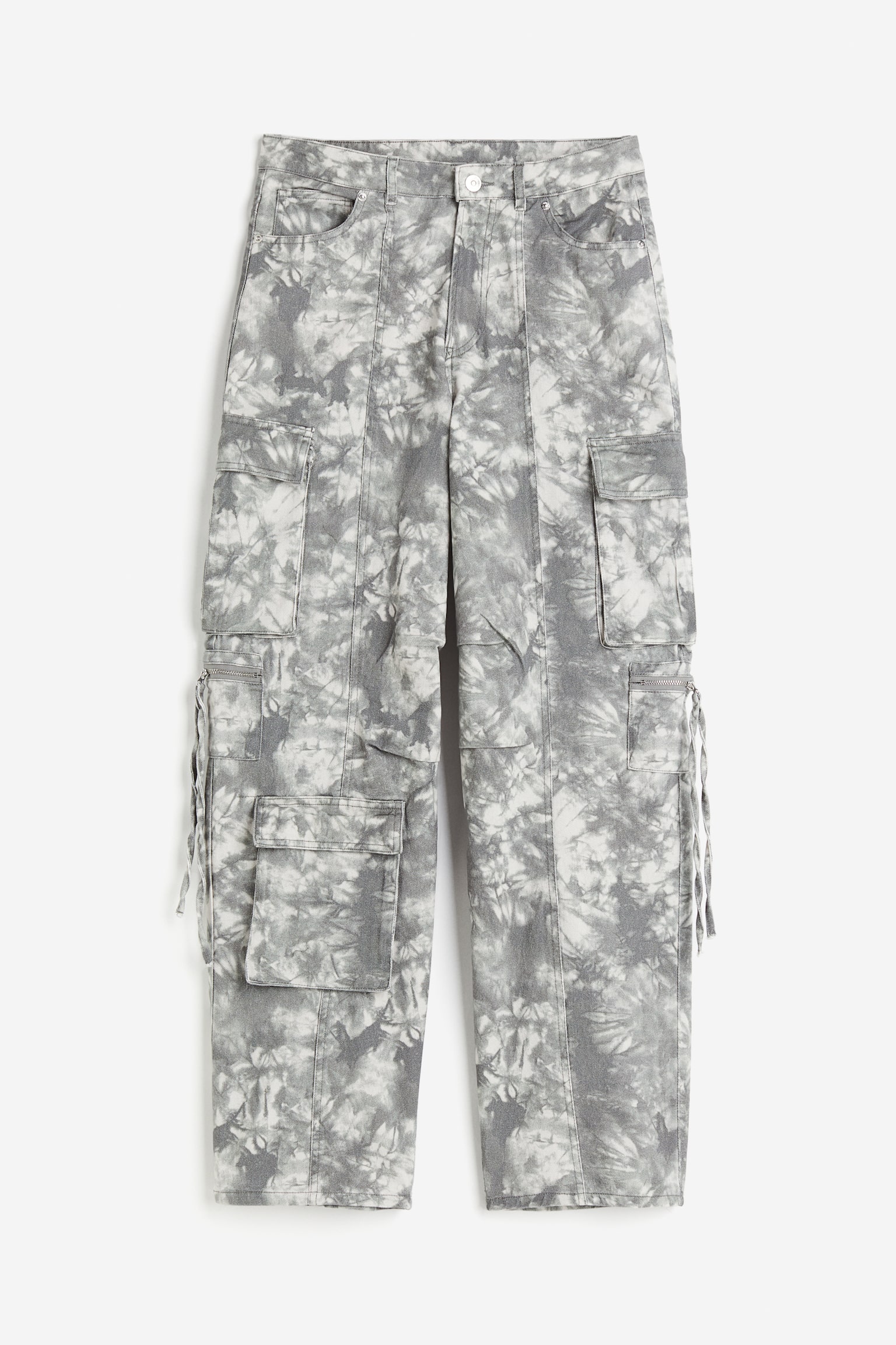 Twill Cargo Pants - Grey/Tie dye - 1