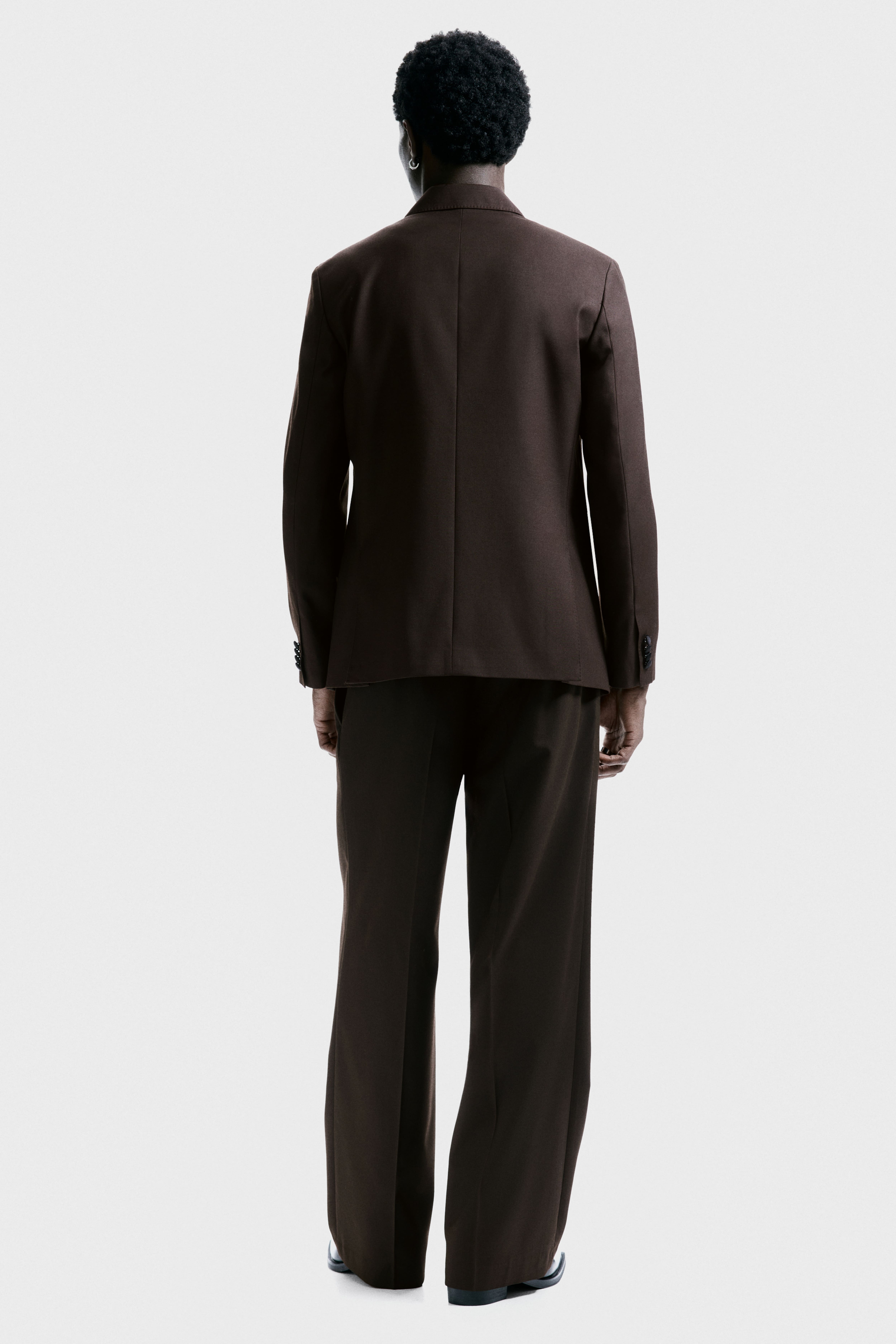 Veste de tuxedo classique en laine mélangée