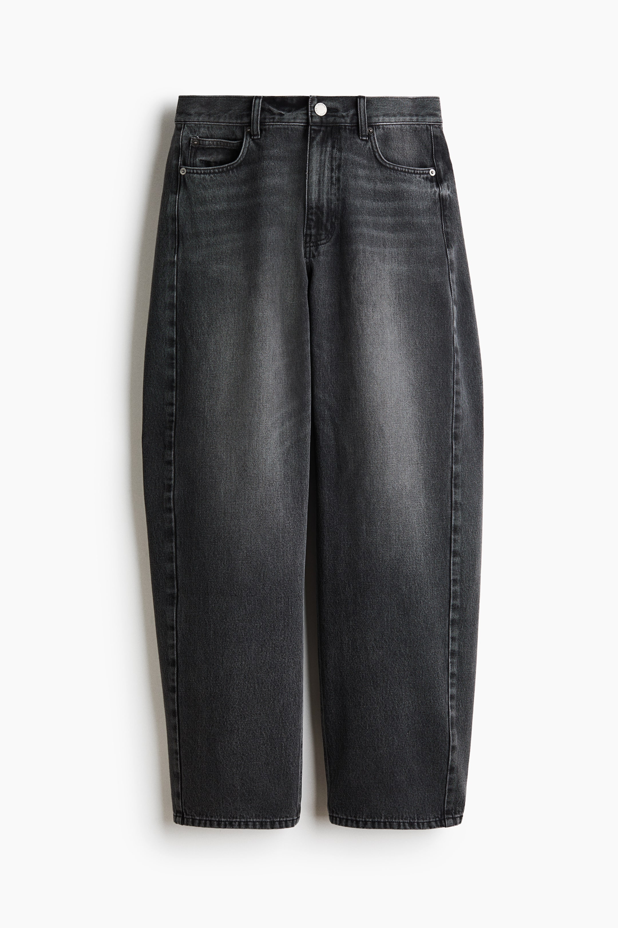 Barrel-Leg Regular-Waist Jeans