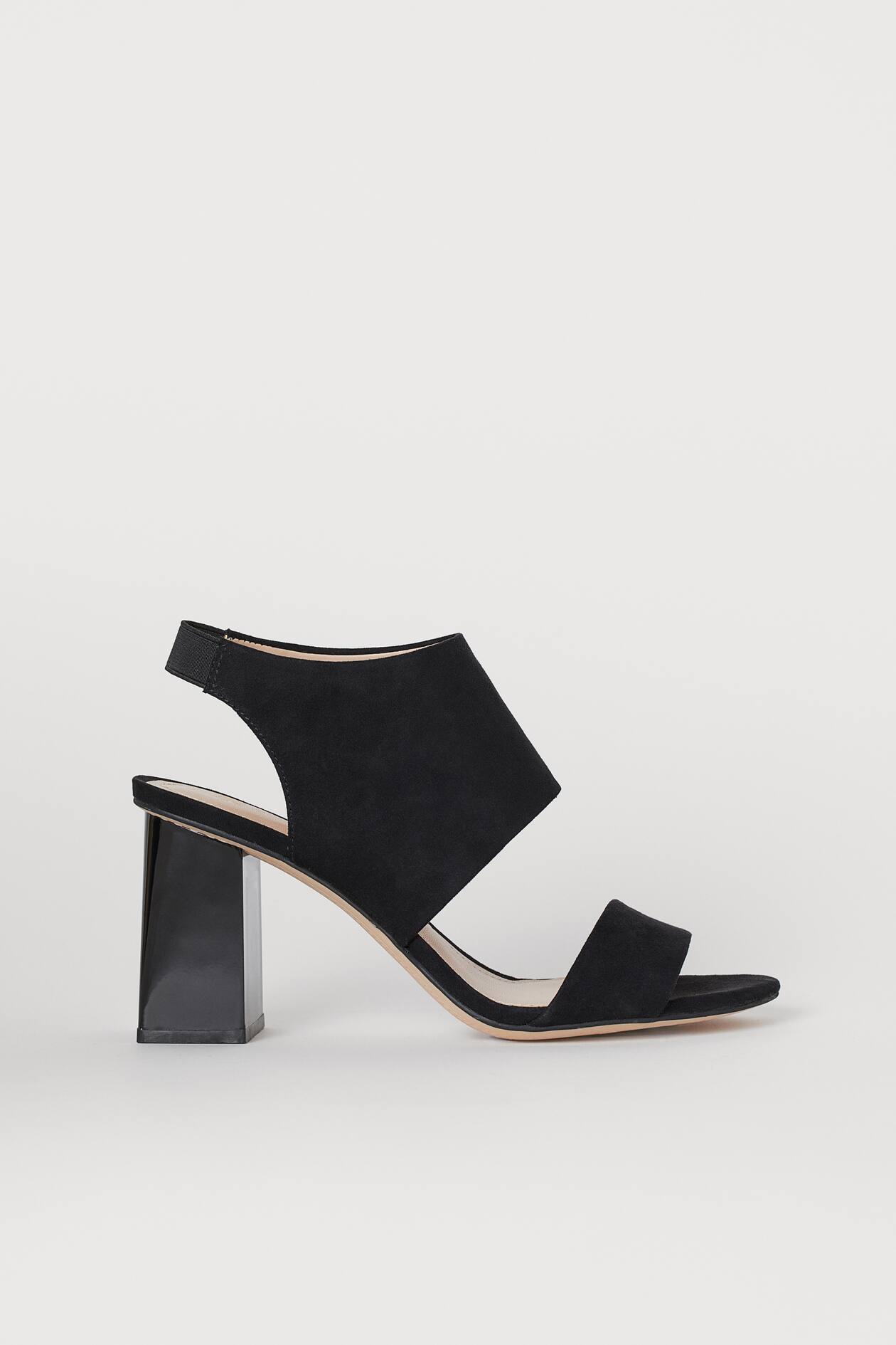 Block-heeled Sandals - High heel - Black - Ladies | H&M US