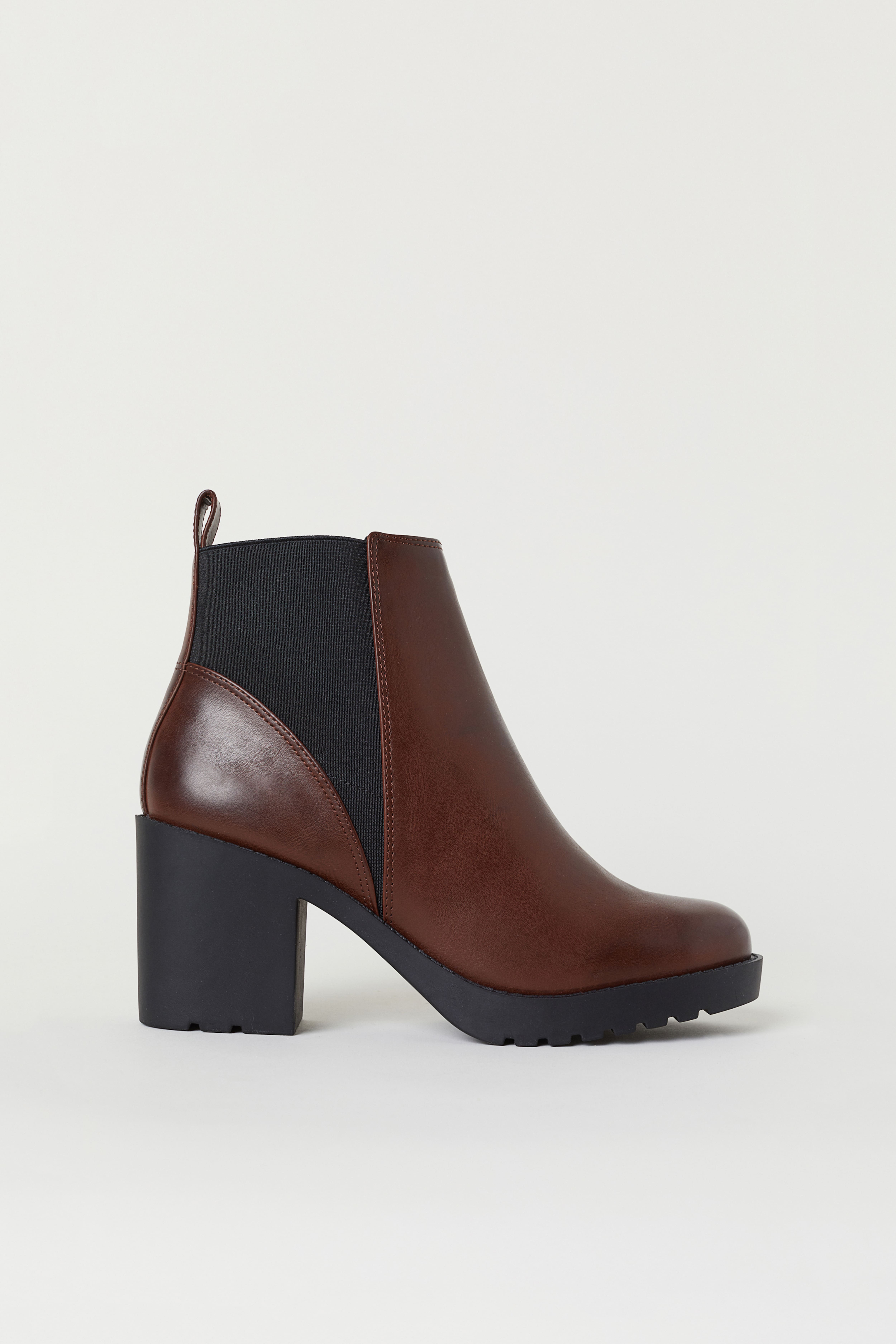 H&m brown ankle boots best sale