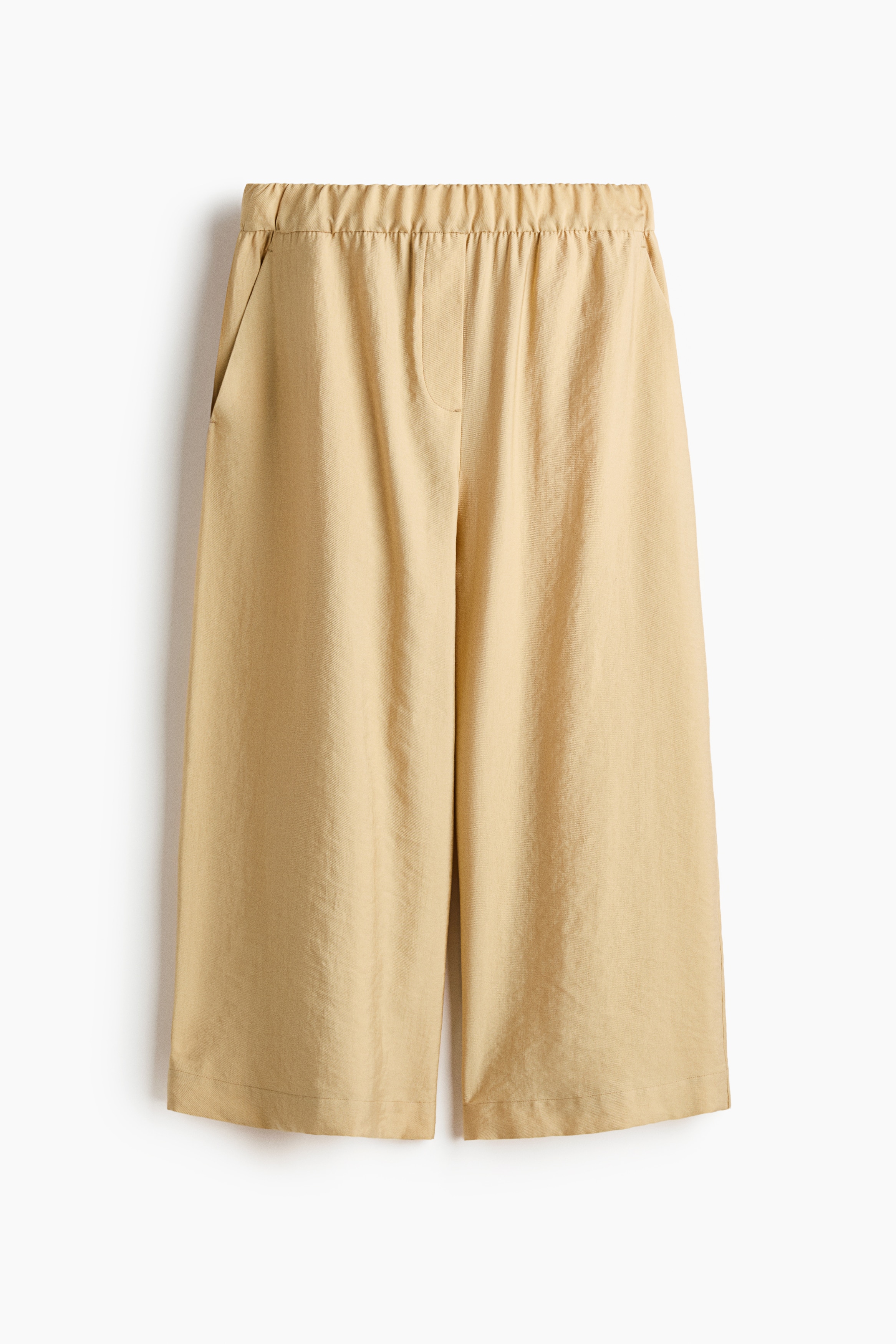 Gerade Hose aus Lyocellgemisch - Beige