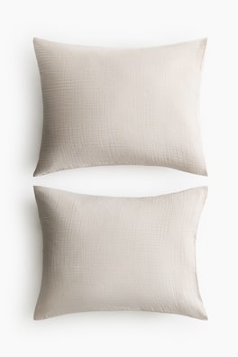 2-pack örngott i bomullsmuslin