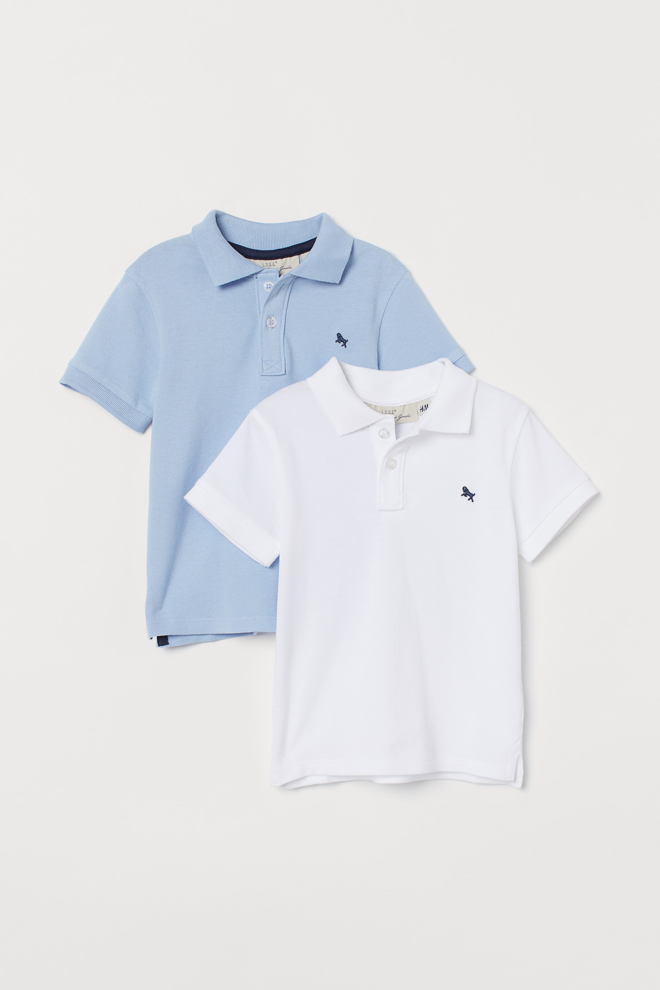 2-pack cotton polo shirts