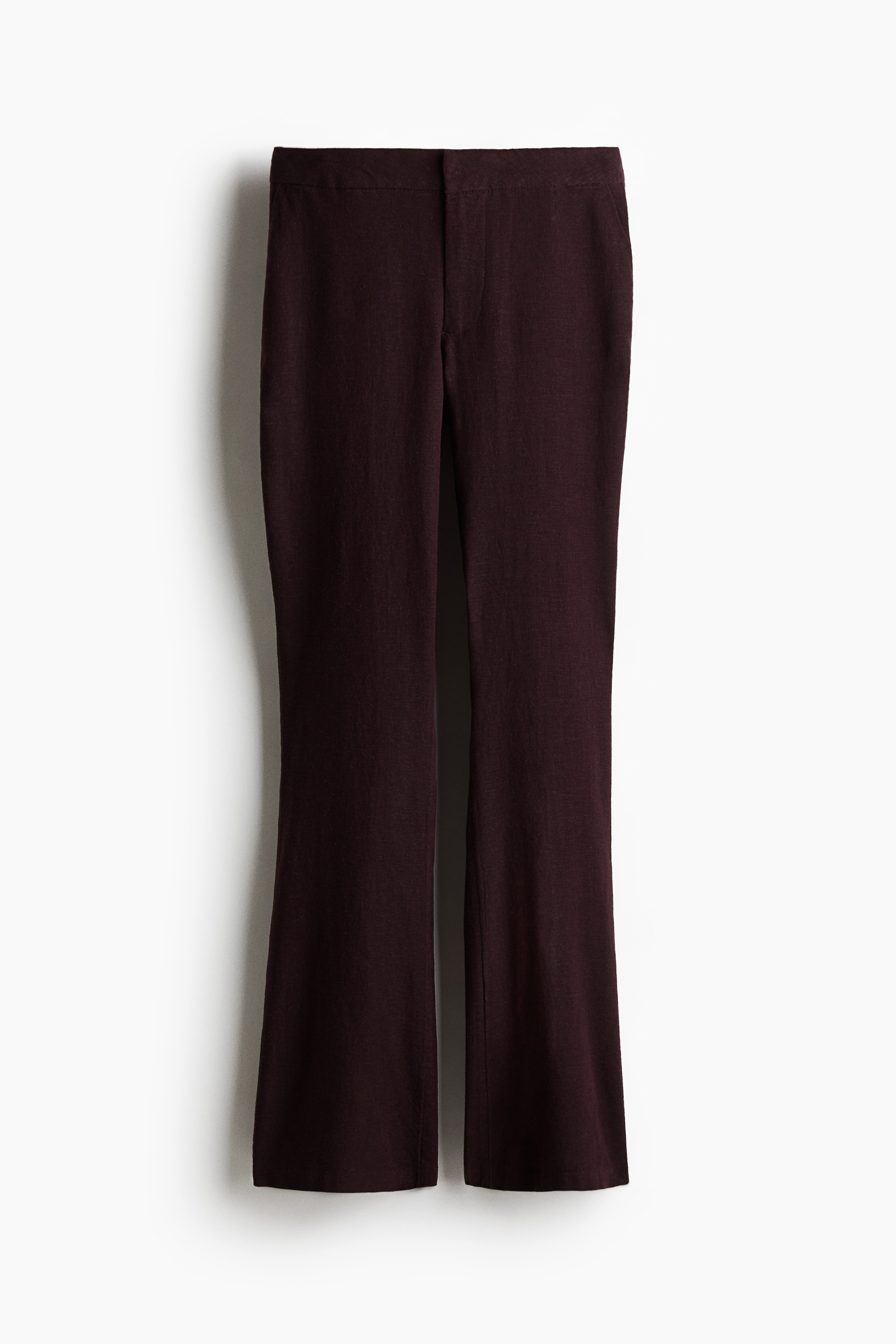Linen Blend Tailored Pants - Burgundy/Light beige/Pinstripe/Cream/Grey/Black