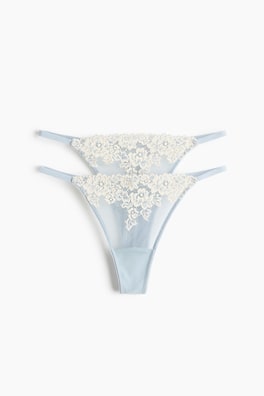 2-pack trosa tanga thong i spets