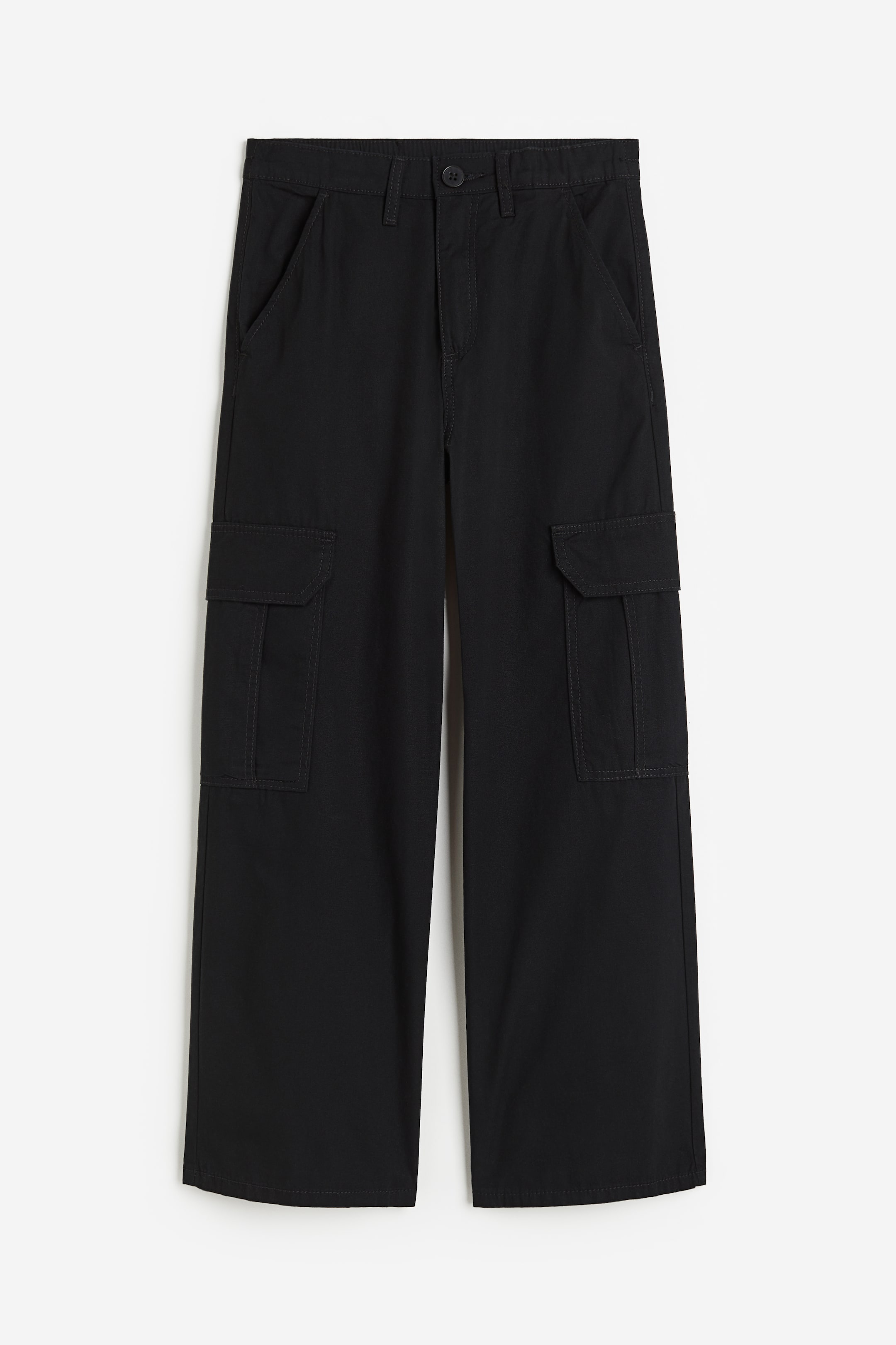 Wide-leg Cargo Pants