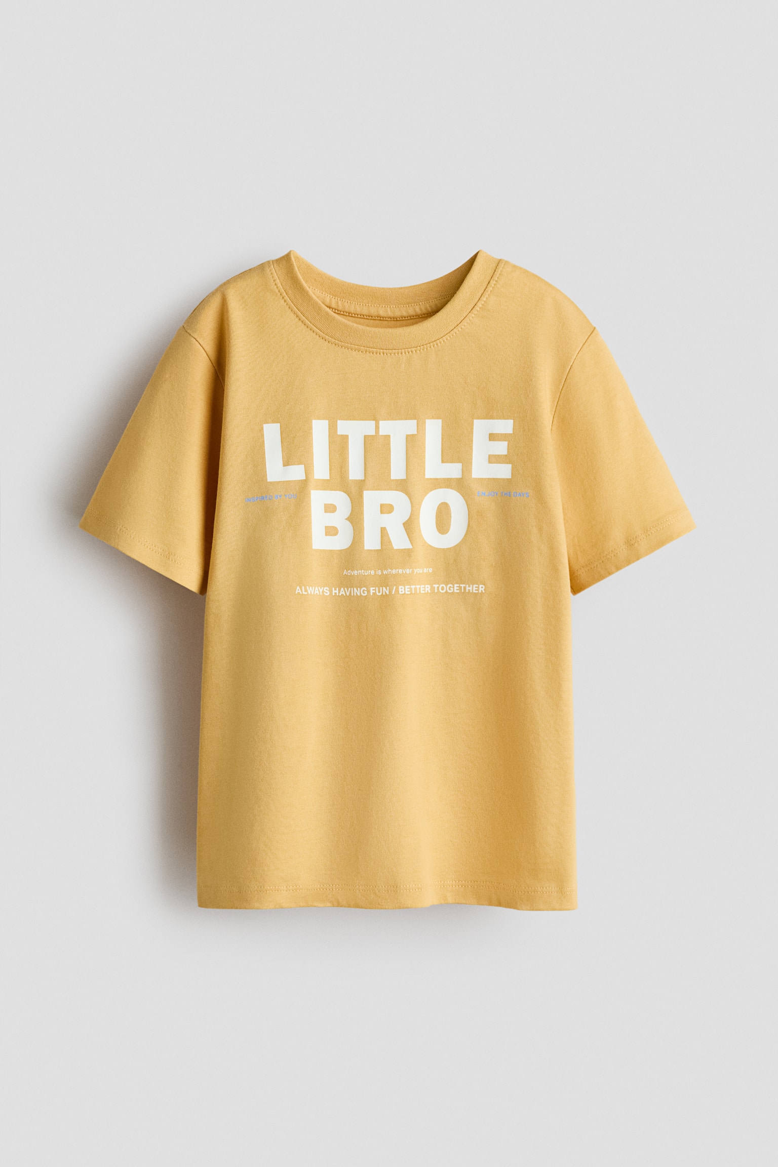 Printed T-shirt - Yellow/Little bro/Cream/Big bro/Green/Basketball/Dark grey/Pacific/Light blue/Car