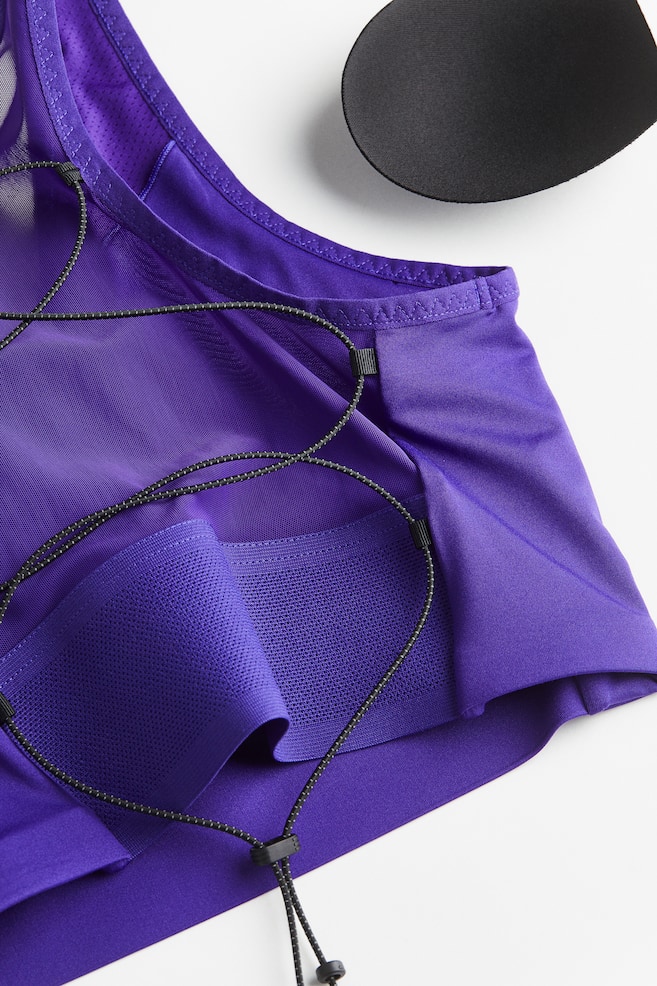 DryMove™ Light Support Sports bra - Dark purple/Black - 4