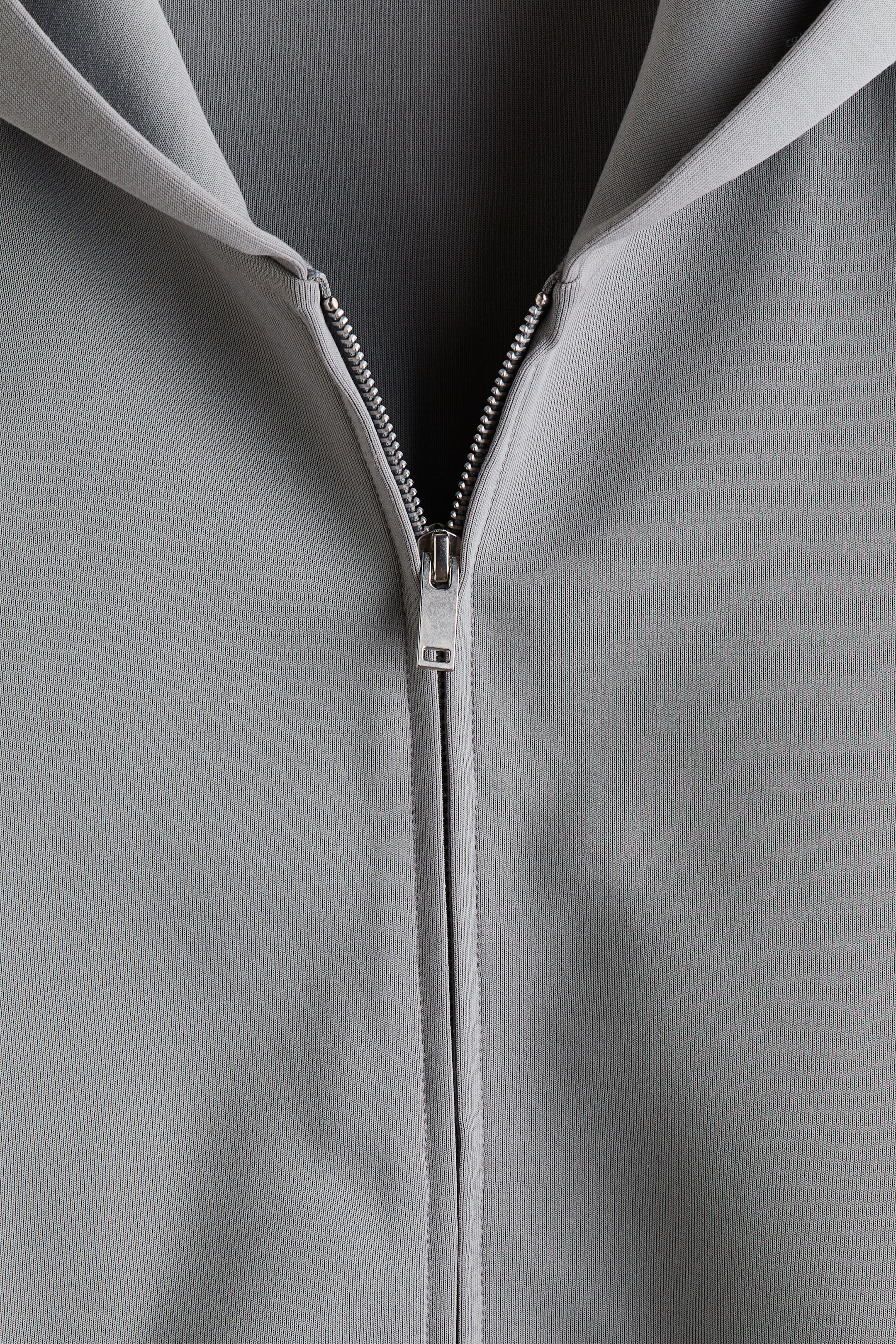 Oversized Interlock Hooded Jacket