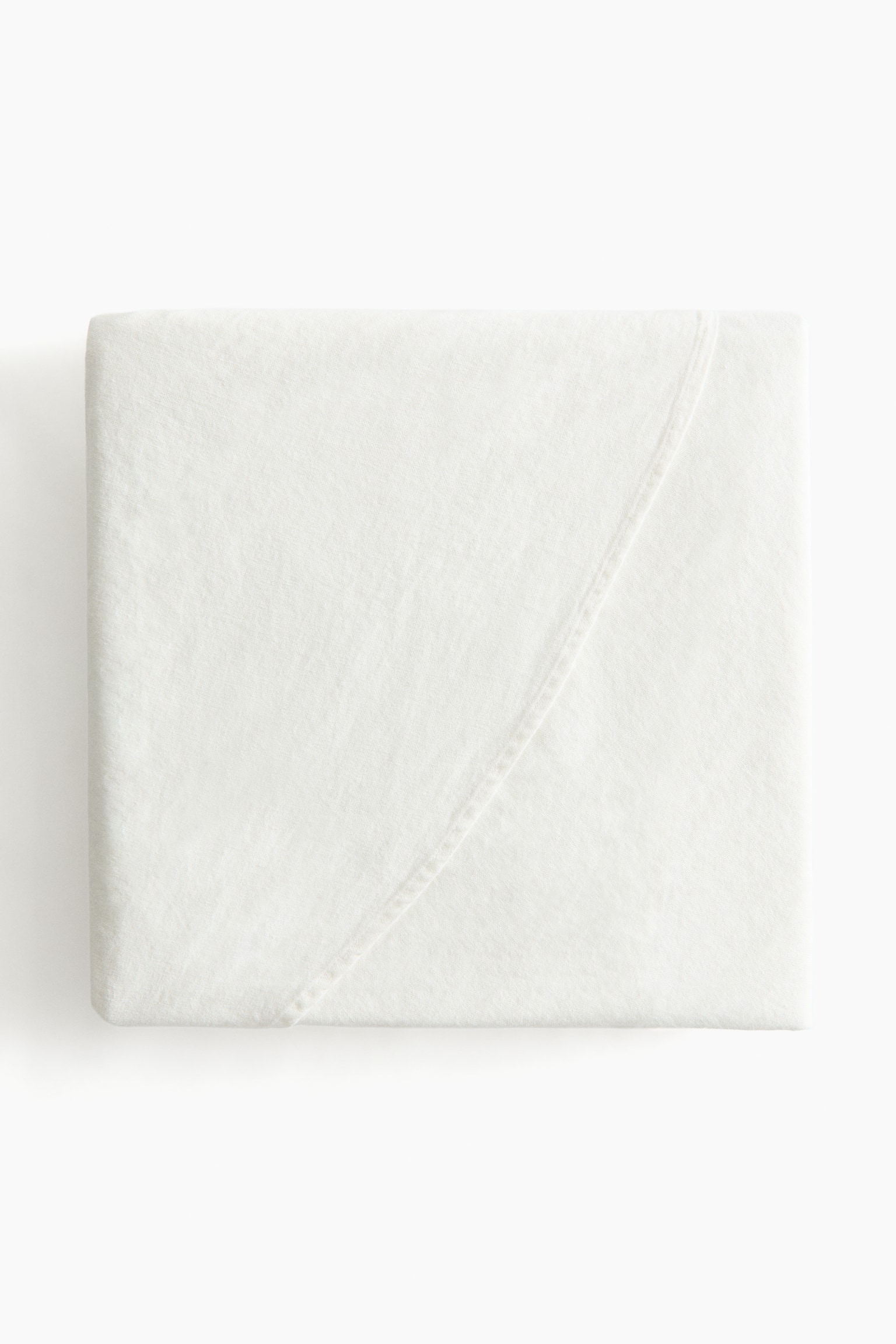 리넨 블렌드 라운드 테이블클로스 - 화이트