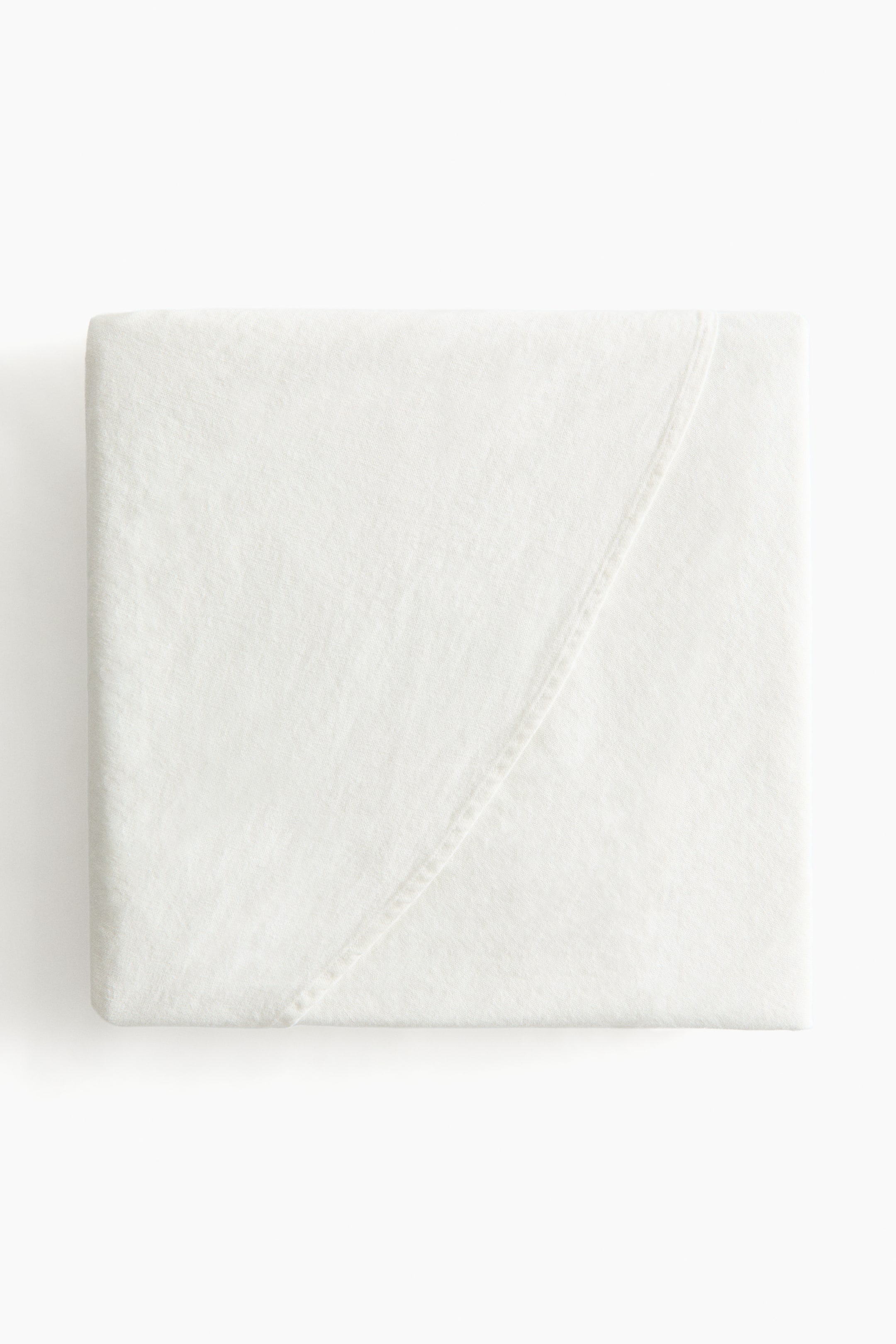 이미지 확대 보기: 리넨 블렌드 라운드 테이블클로스 - 화이트 - Home All | H&M KR 1