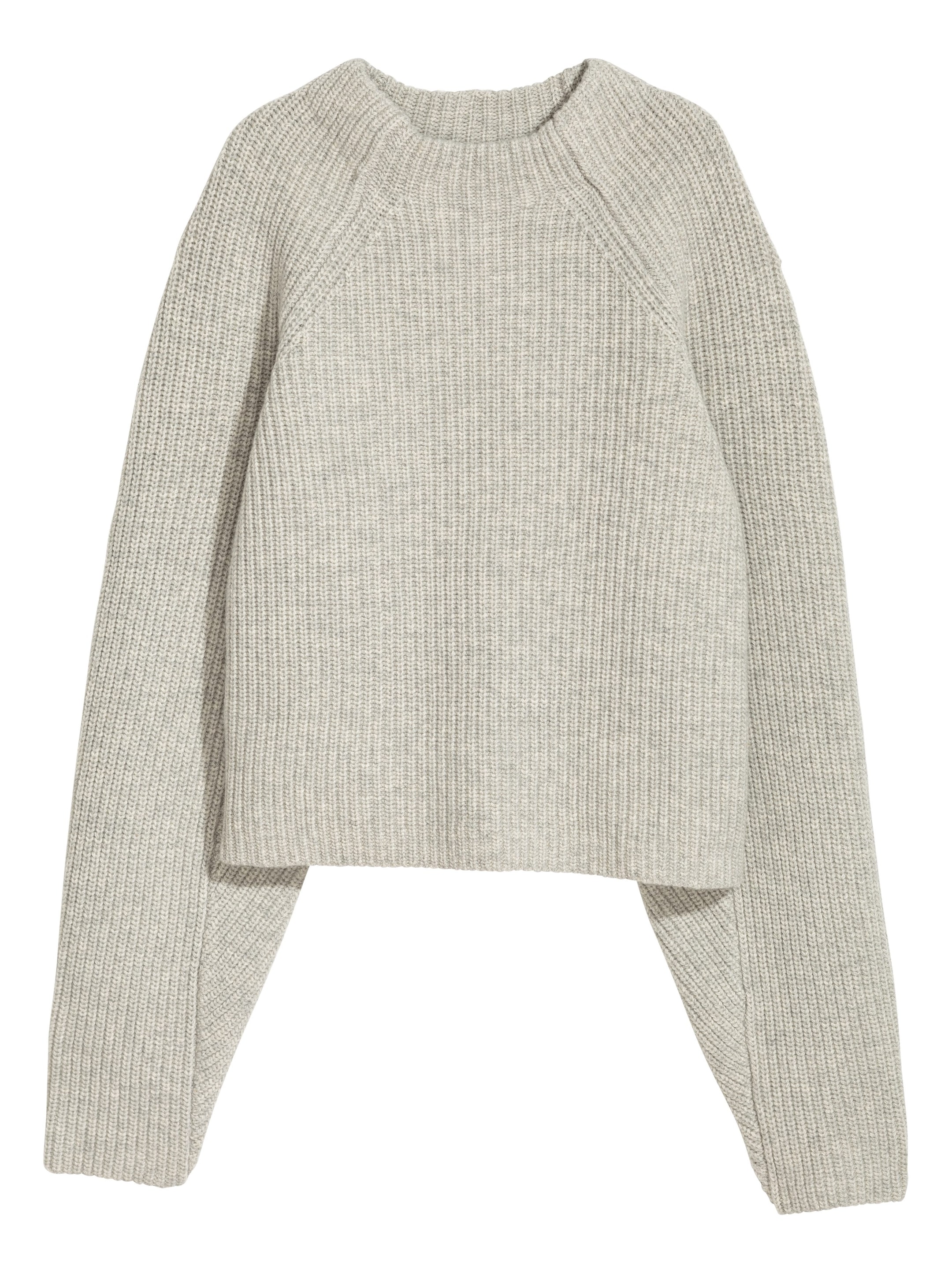 Größeres Bild ansehen: Wollpullover - Hellgraumeliert - Ladies | H&M DE 1