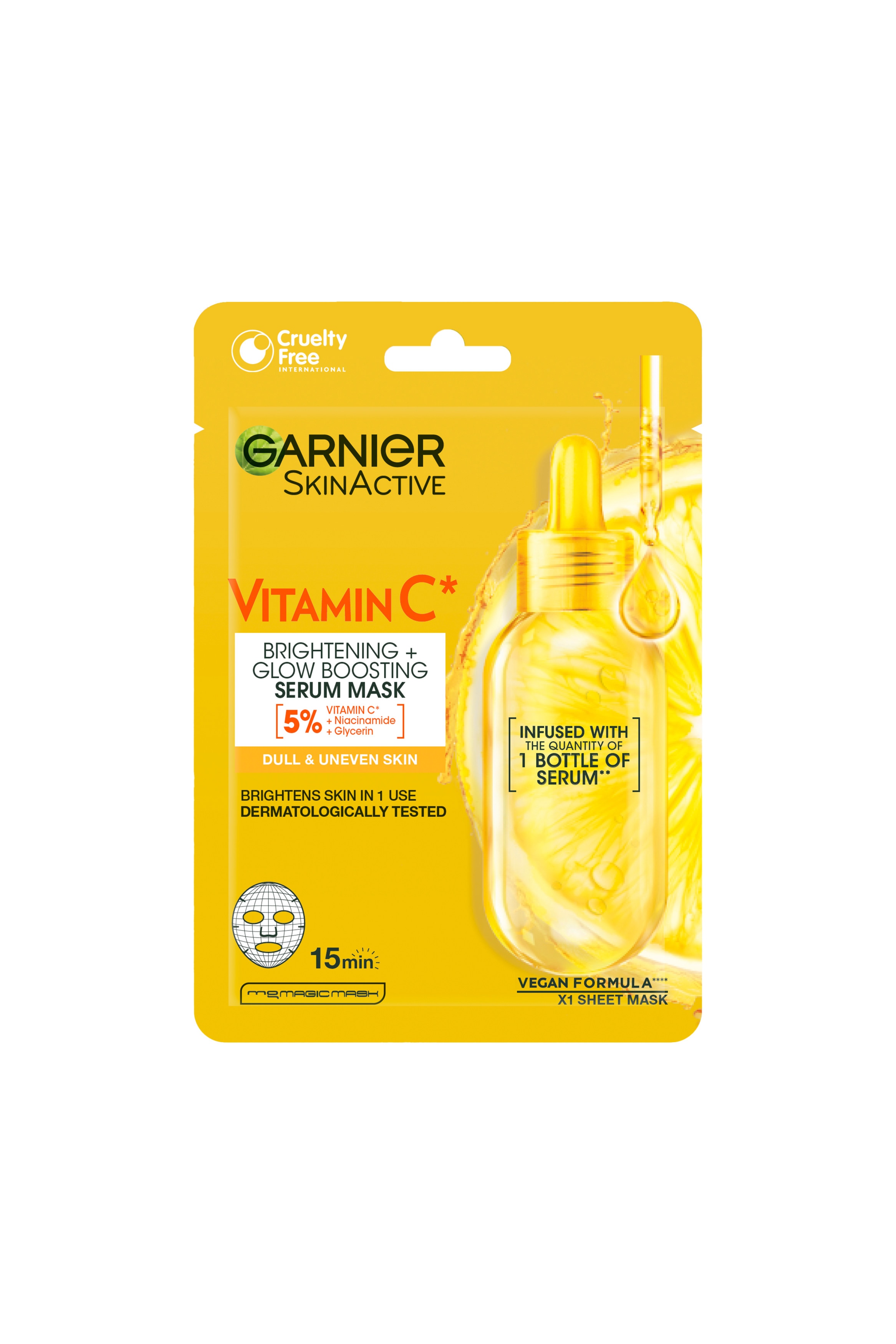 Brightening + Glow Boosting Serum MaskModell