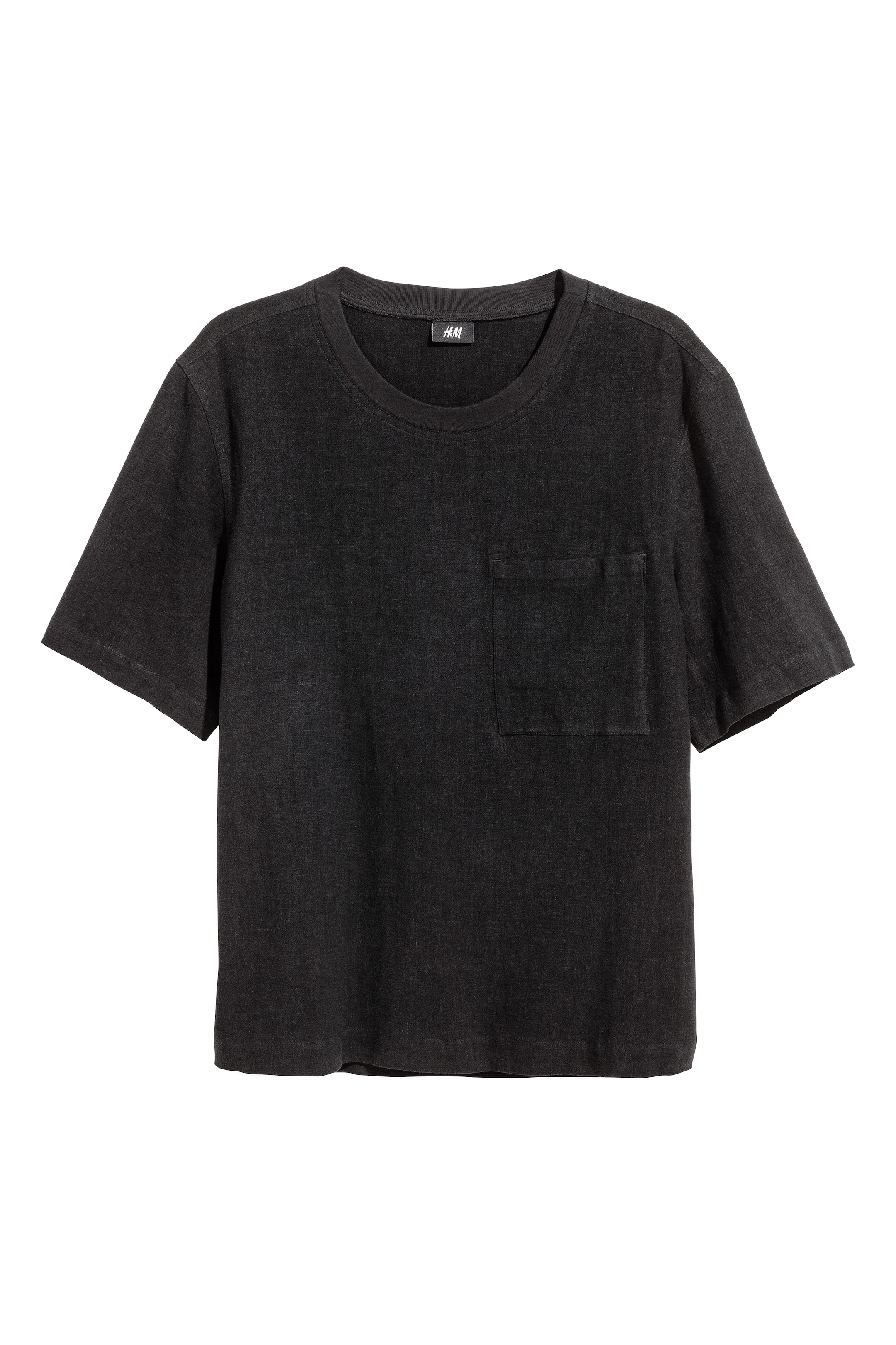View larger image: Woven T-shirt - Black - Men | H&M GB 1