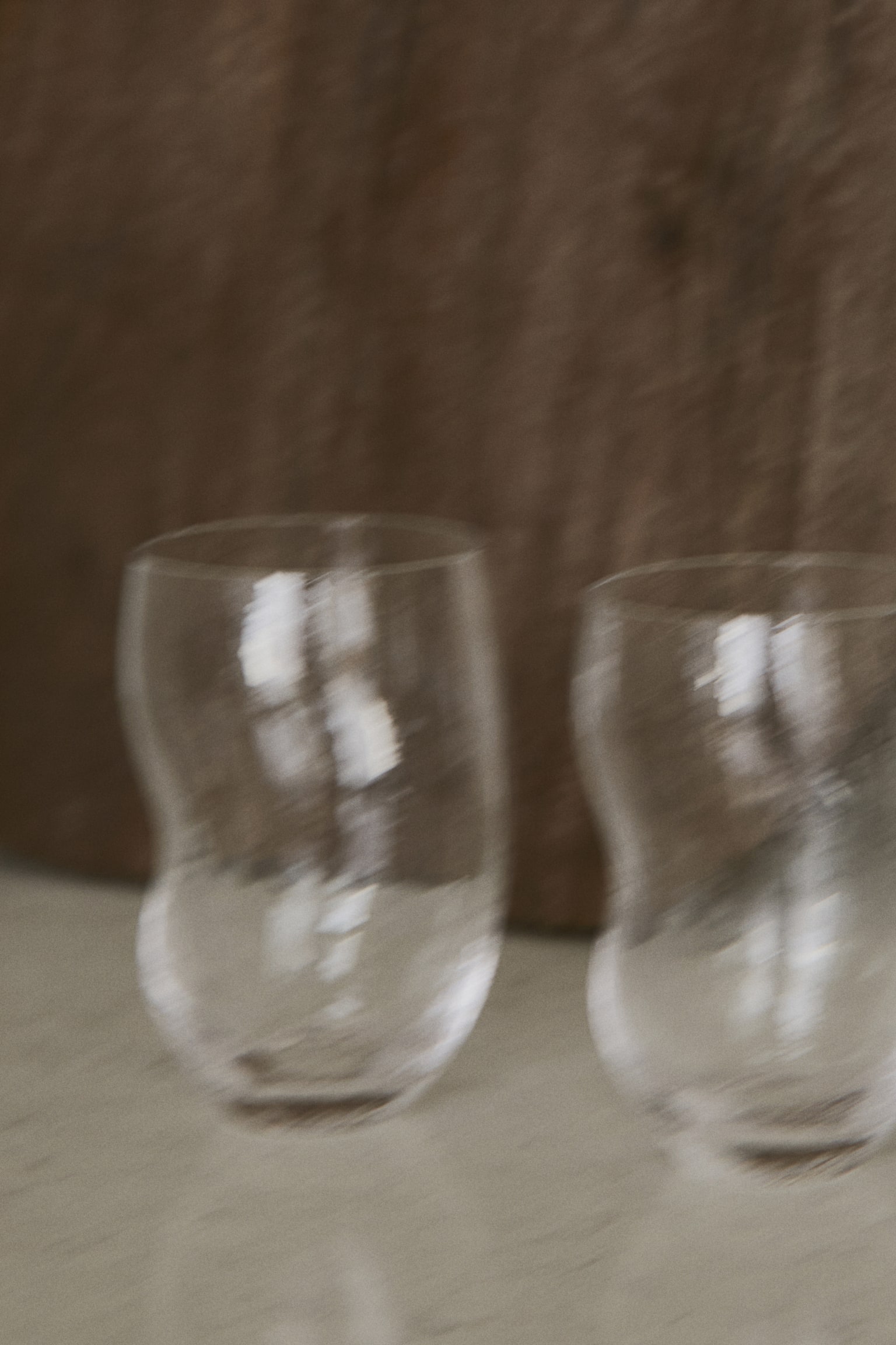 2-pack glass tumblers - Clear glass - 2