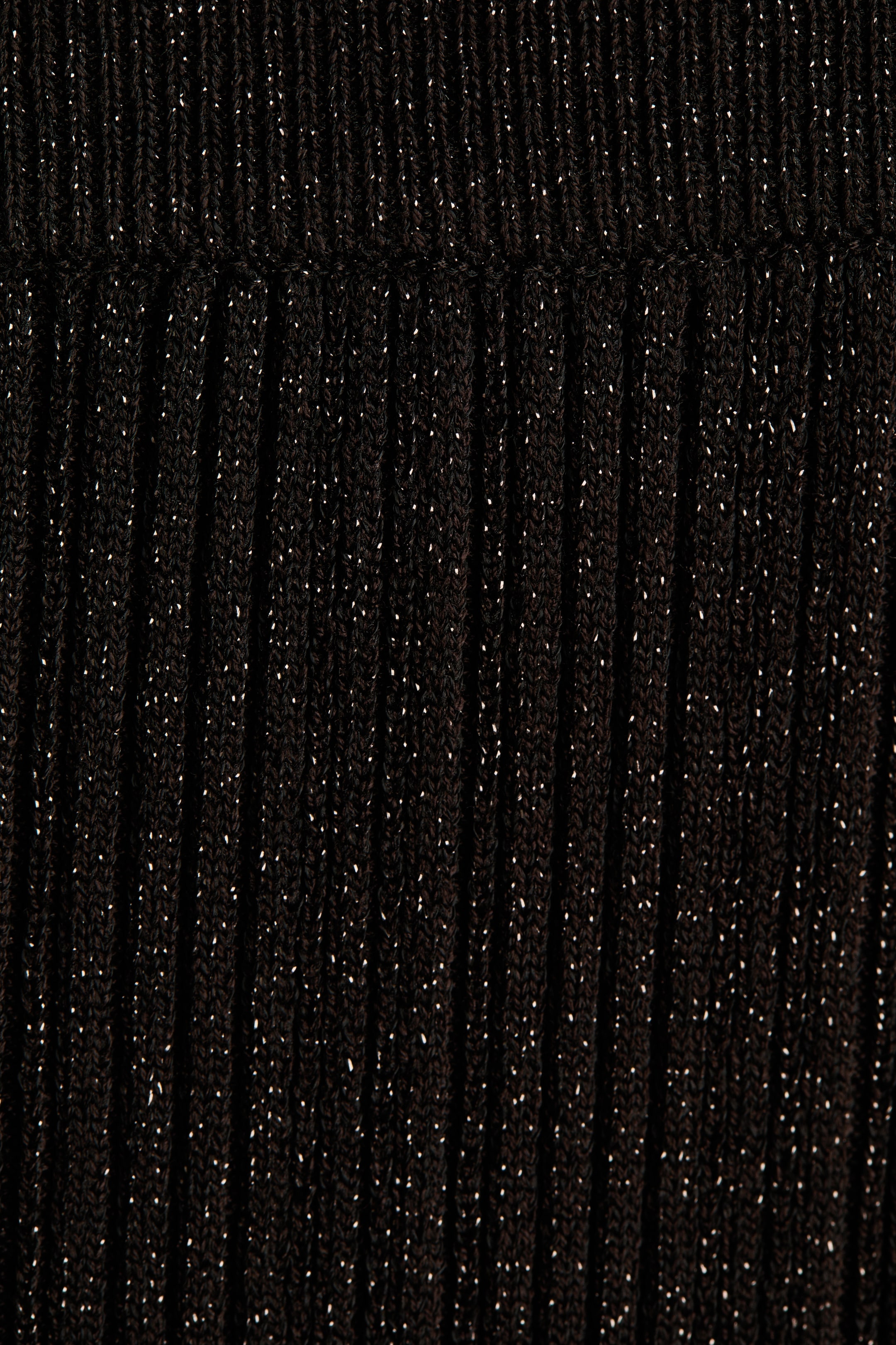 Nagyobb kép megtekintése: Fénylő bordáskötött nadrág - Sötétbarna/csillámló | H&M HU 5