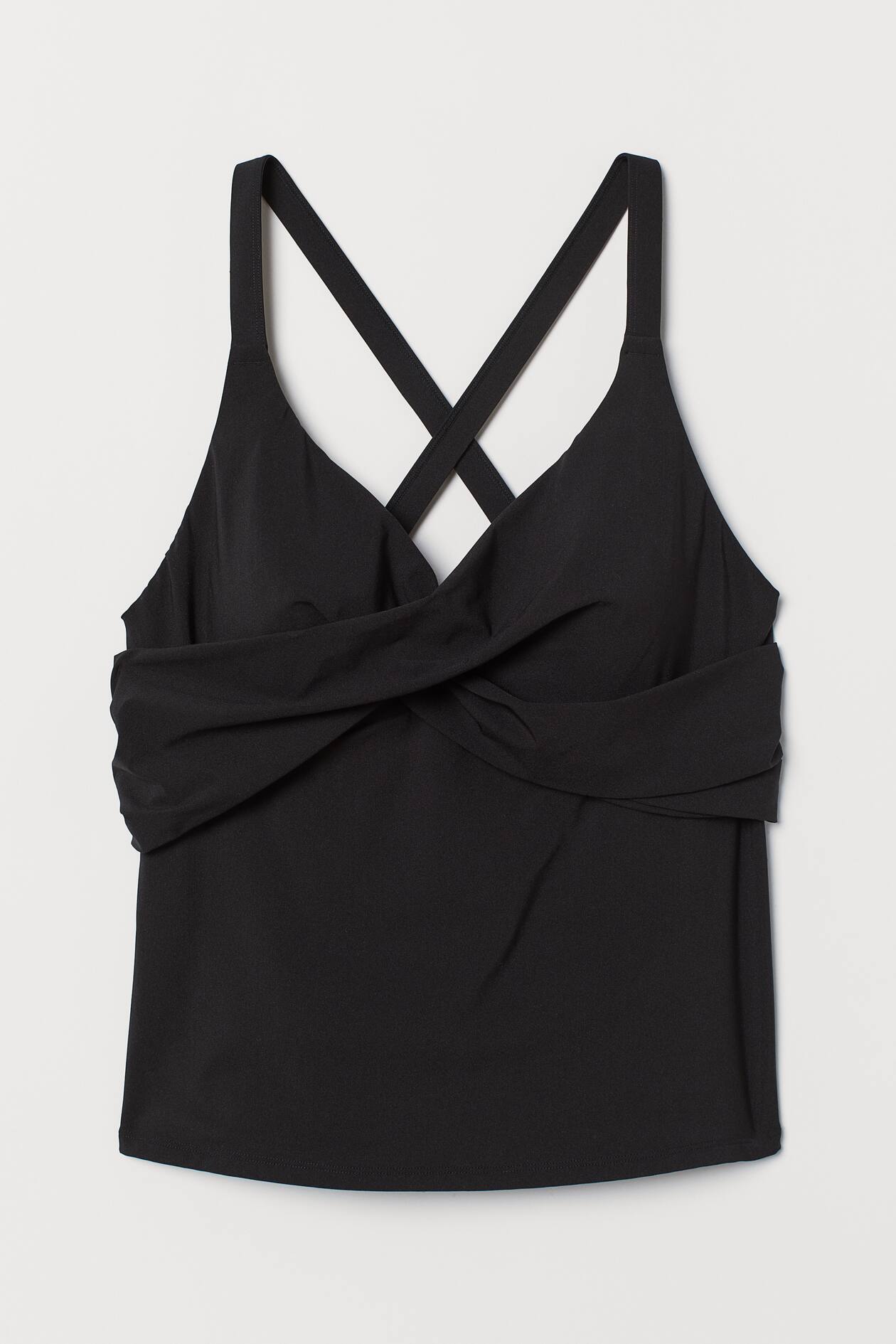 H&M+ Tankinitopp Vringning Svart DAM H&M SE