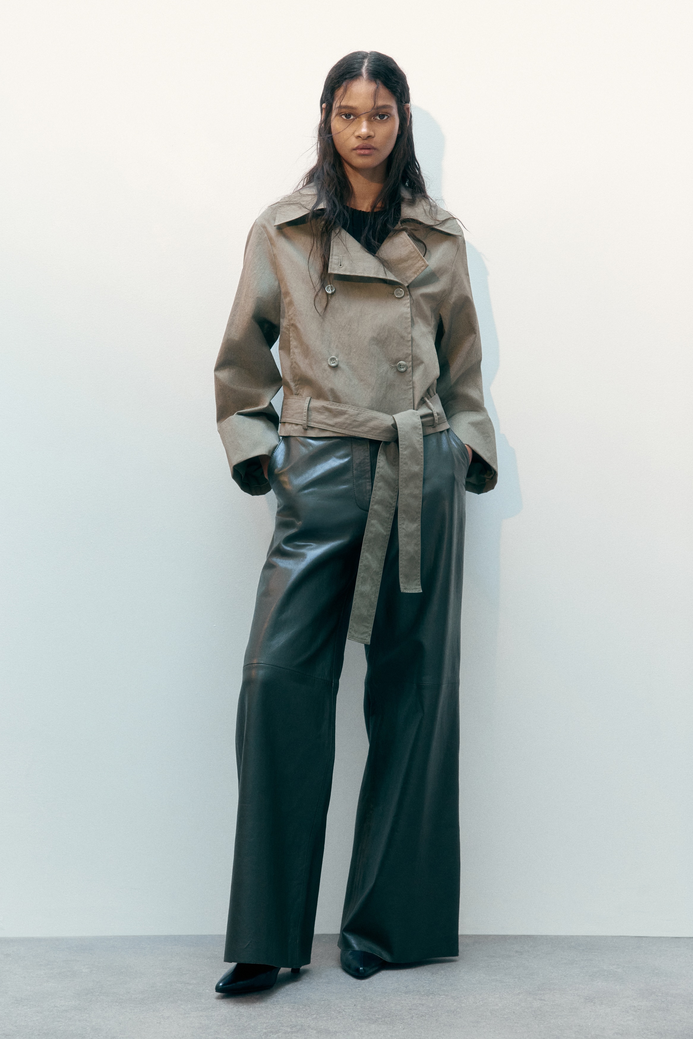 Kadın Kruvaze Trençkot | Oversize | H&M TR