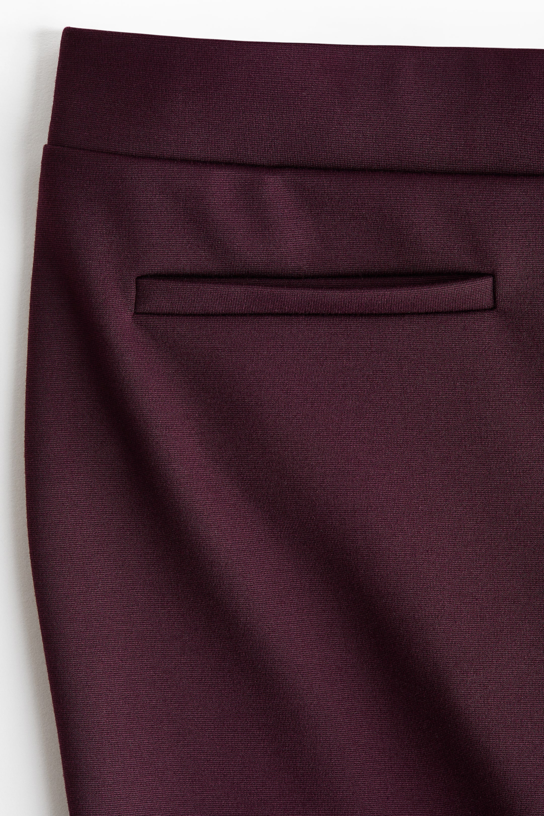 View larger image: Flared trousers - Plum red - Ladies | H&M IN 6