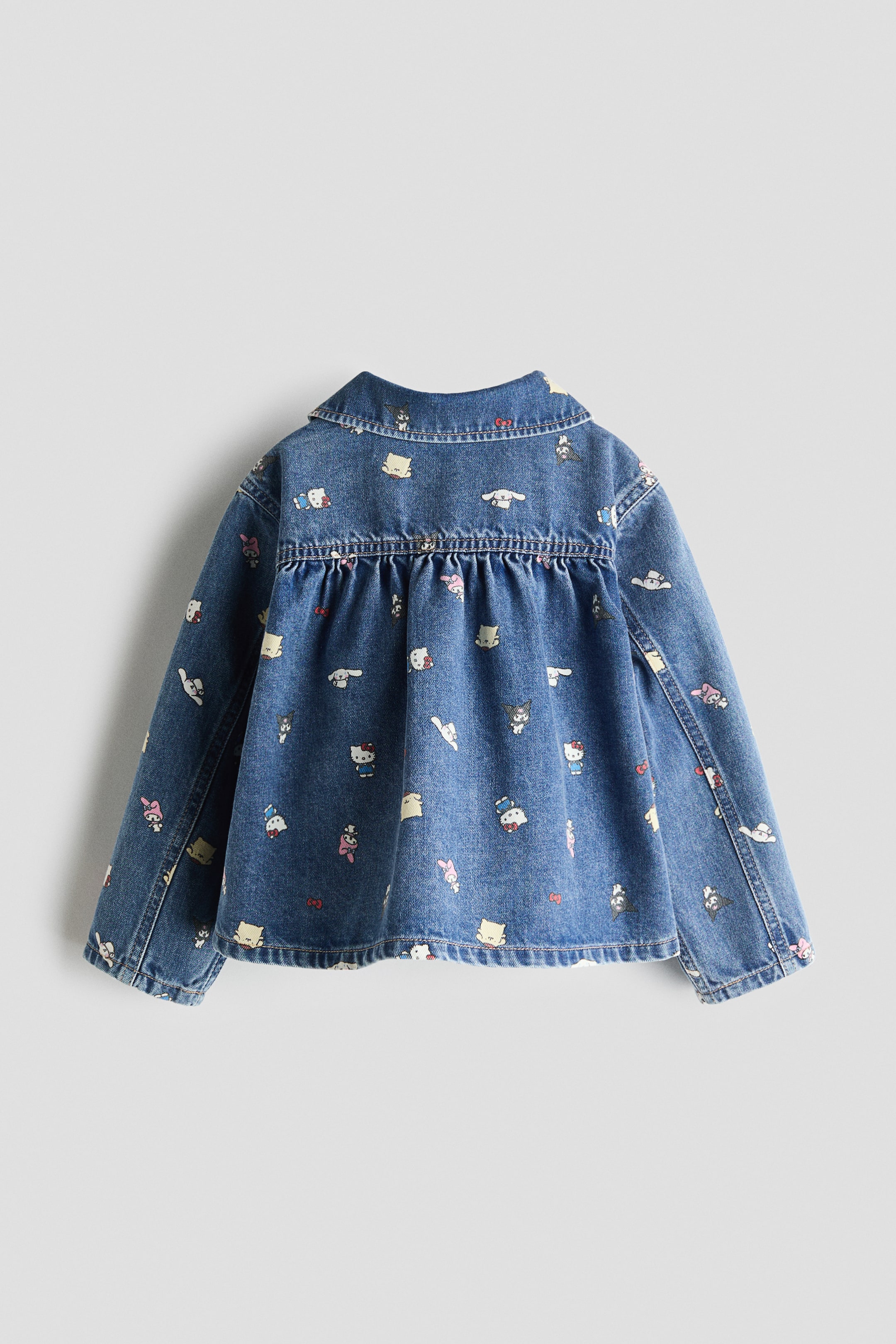 Printed Cotton Denim Jacket