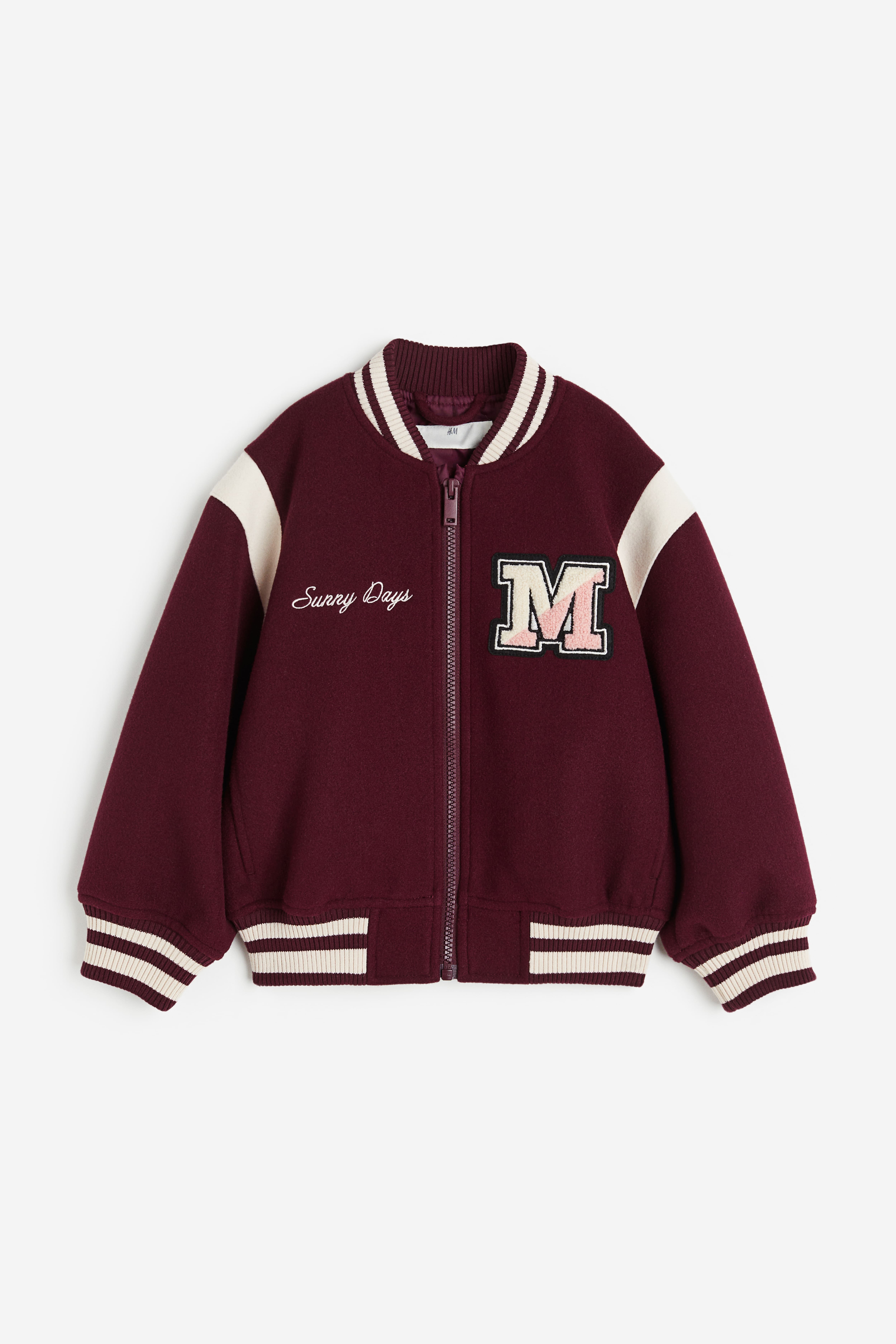 Baseball Jacket Dark red white Kids H M CA